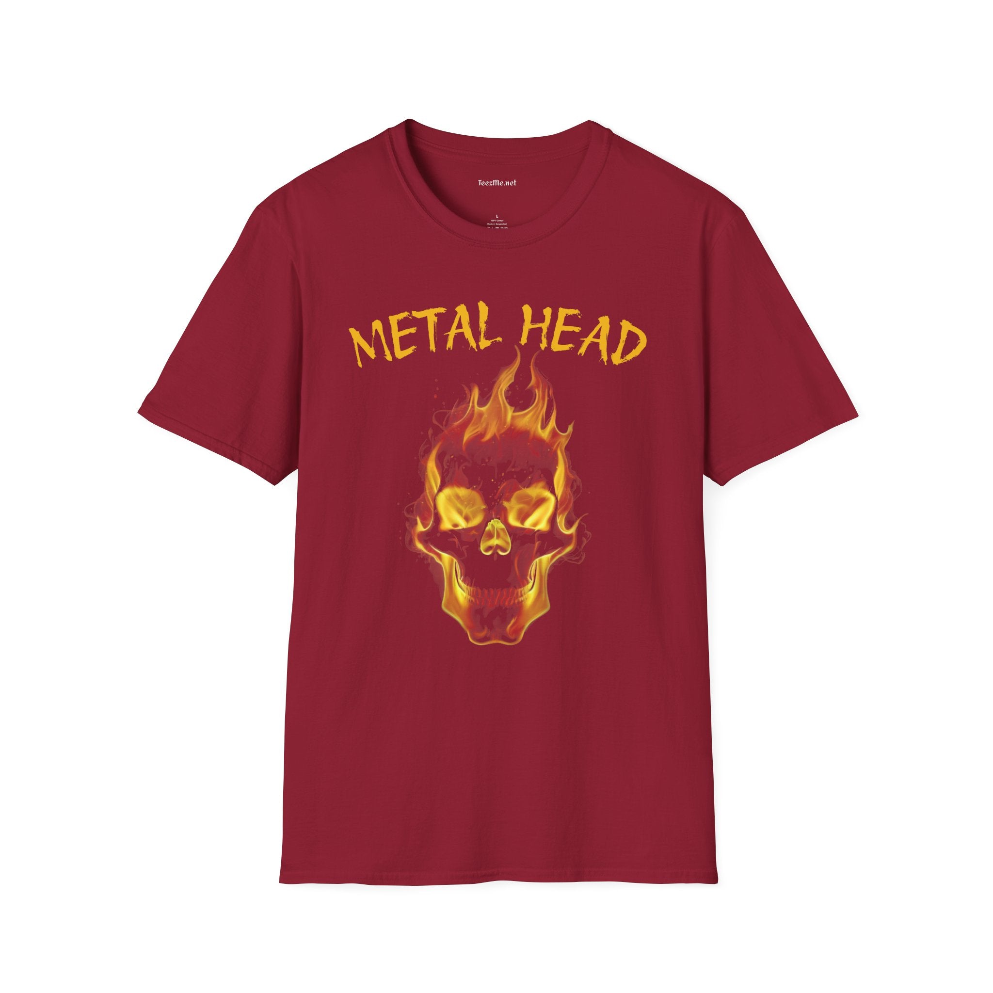 Metal Head - Unisex Softstyle T-Shirt 100% Cotton Graphic