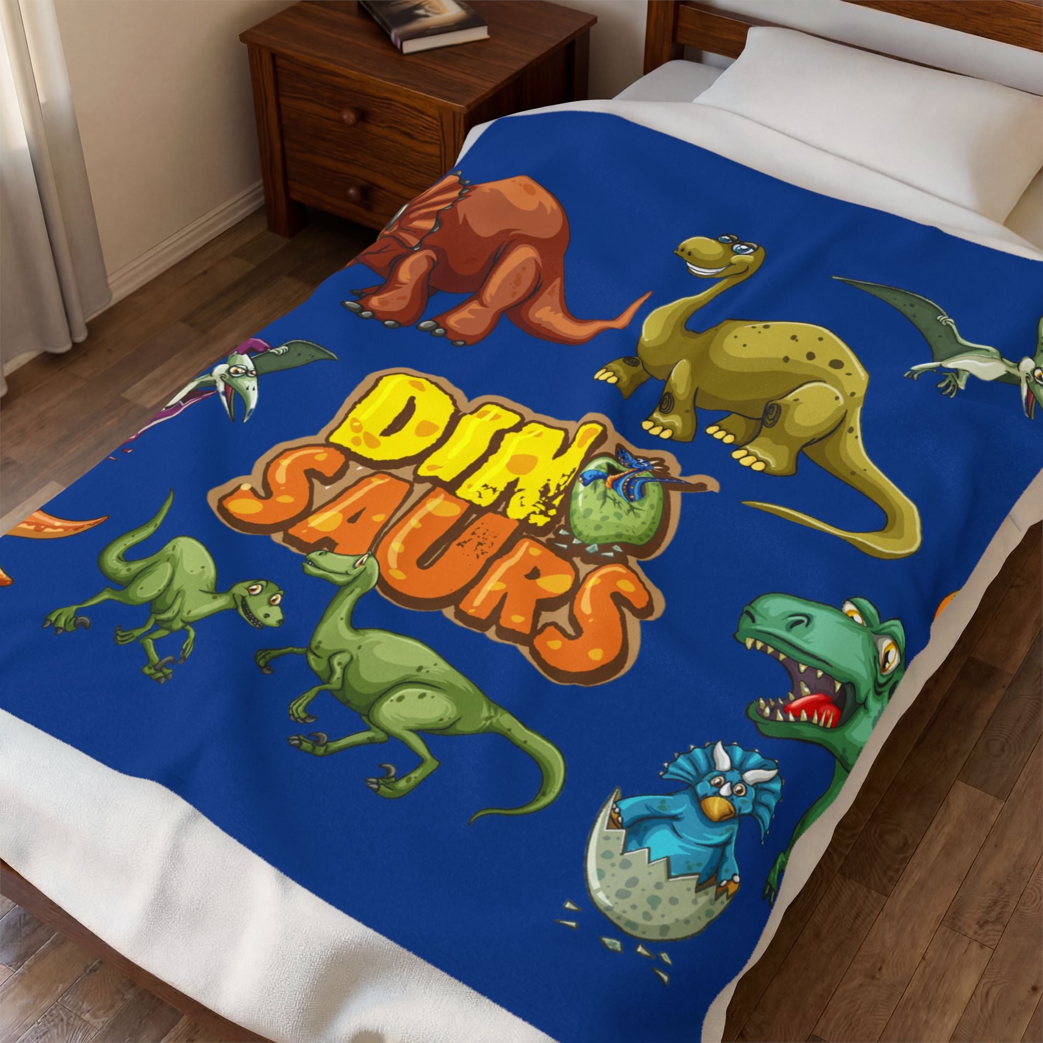Dinosaurs Velveteen Plush Blanket