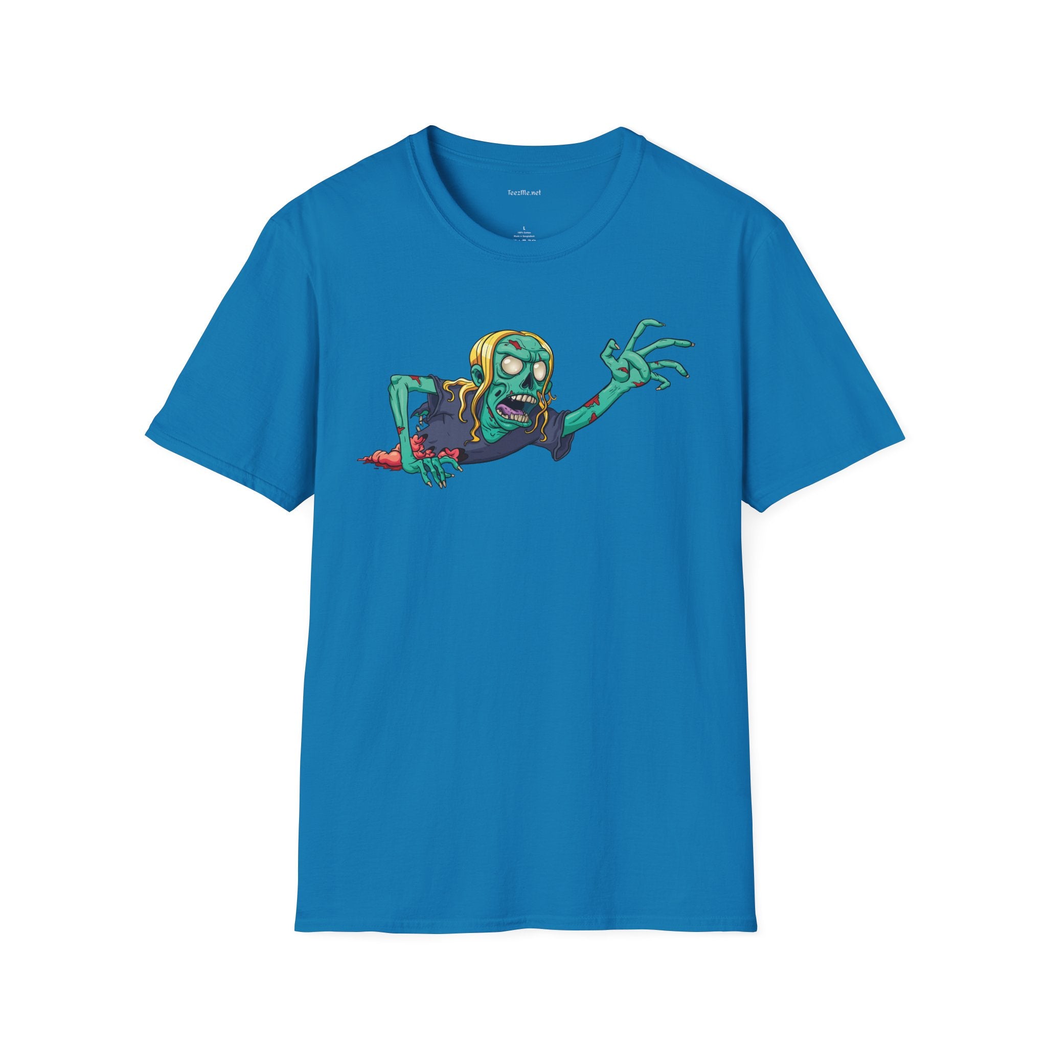 Zombie Grab - Unisex Softstyle T-Shirt 100% Cotton Graphic
