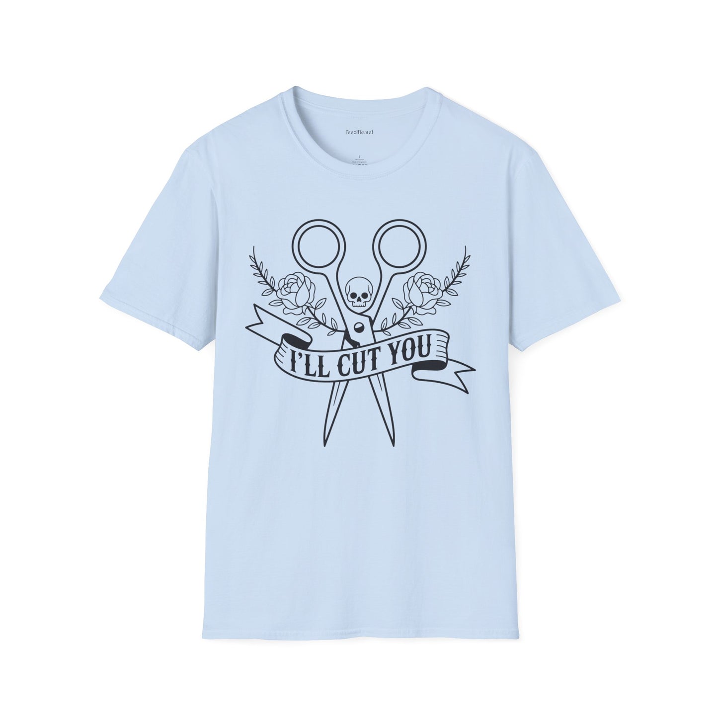 I'll Cut You Hairstylist Love Unisex Softstyle T-Shirt 100% Cotton Graphic