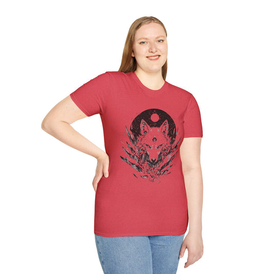 Wolf Spirit - Unisex Softstyle T-Shirt 100% Cotton Graphic