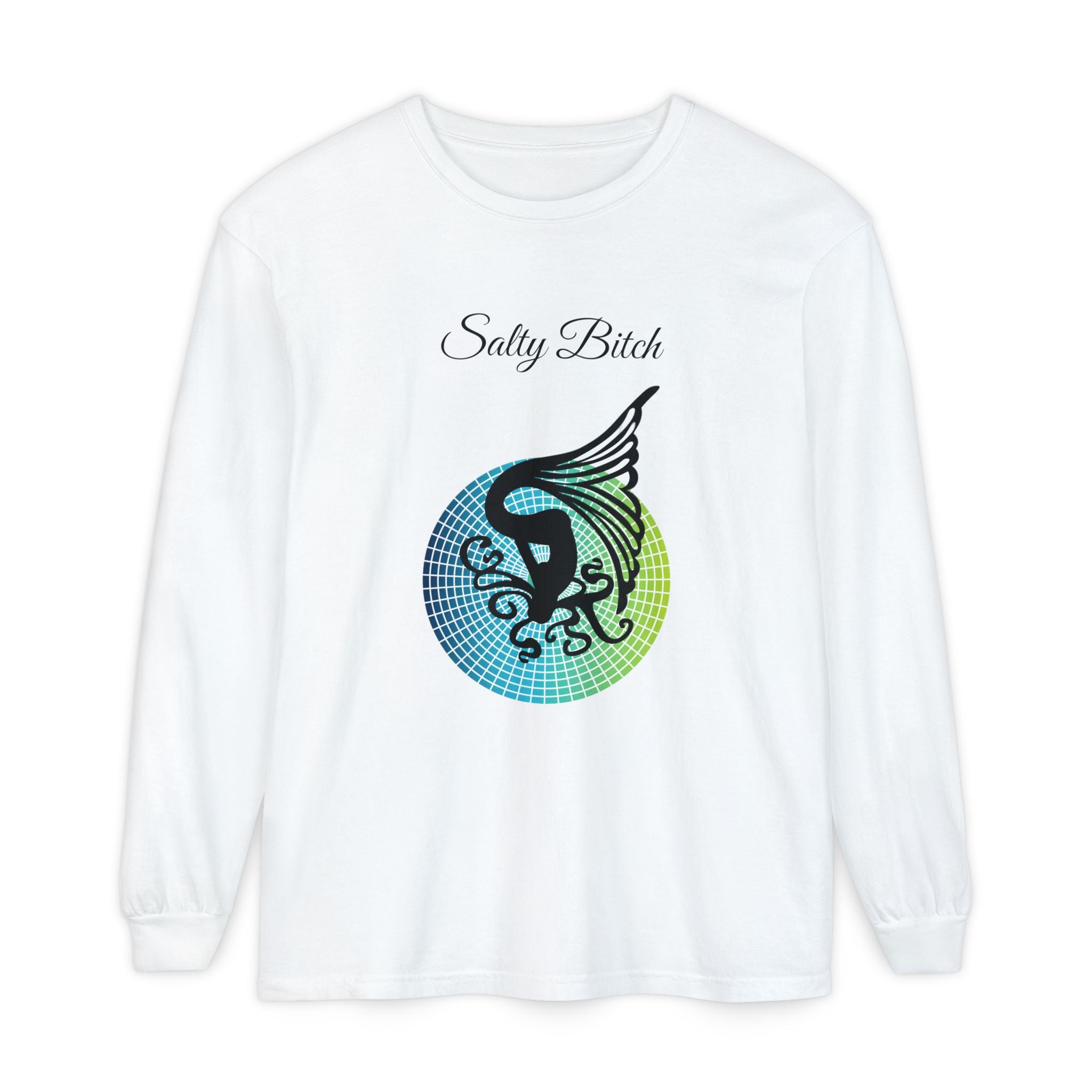Salty Bitch - Unisex Garment-dyed Long Sleeve T-Shirt