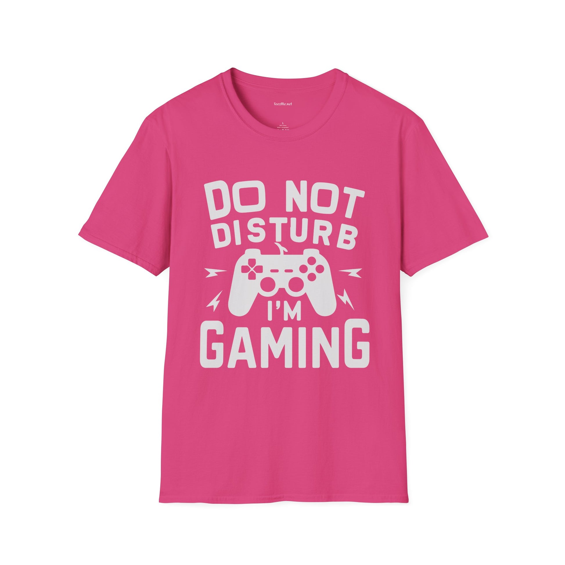Do Not Disturb I'm Gaming Unisex Softstyle T-Shirt 100% Cotton Graphic
