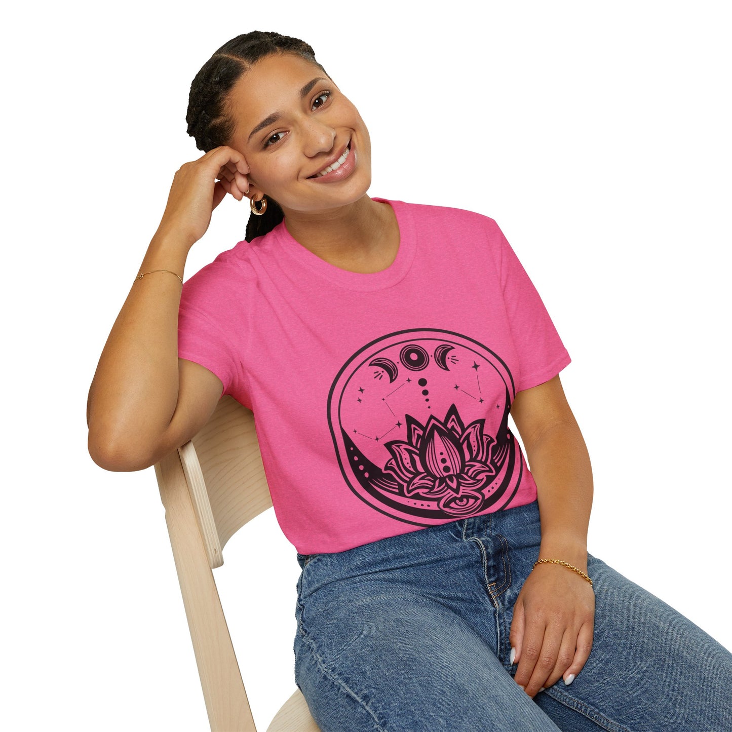 Moon Phase - Unisex Softstyle T-Shirt 100% Cotton Graphic