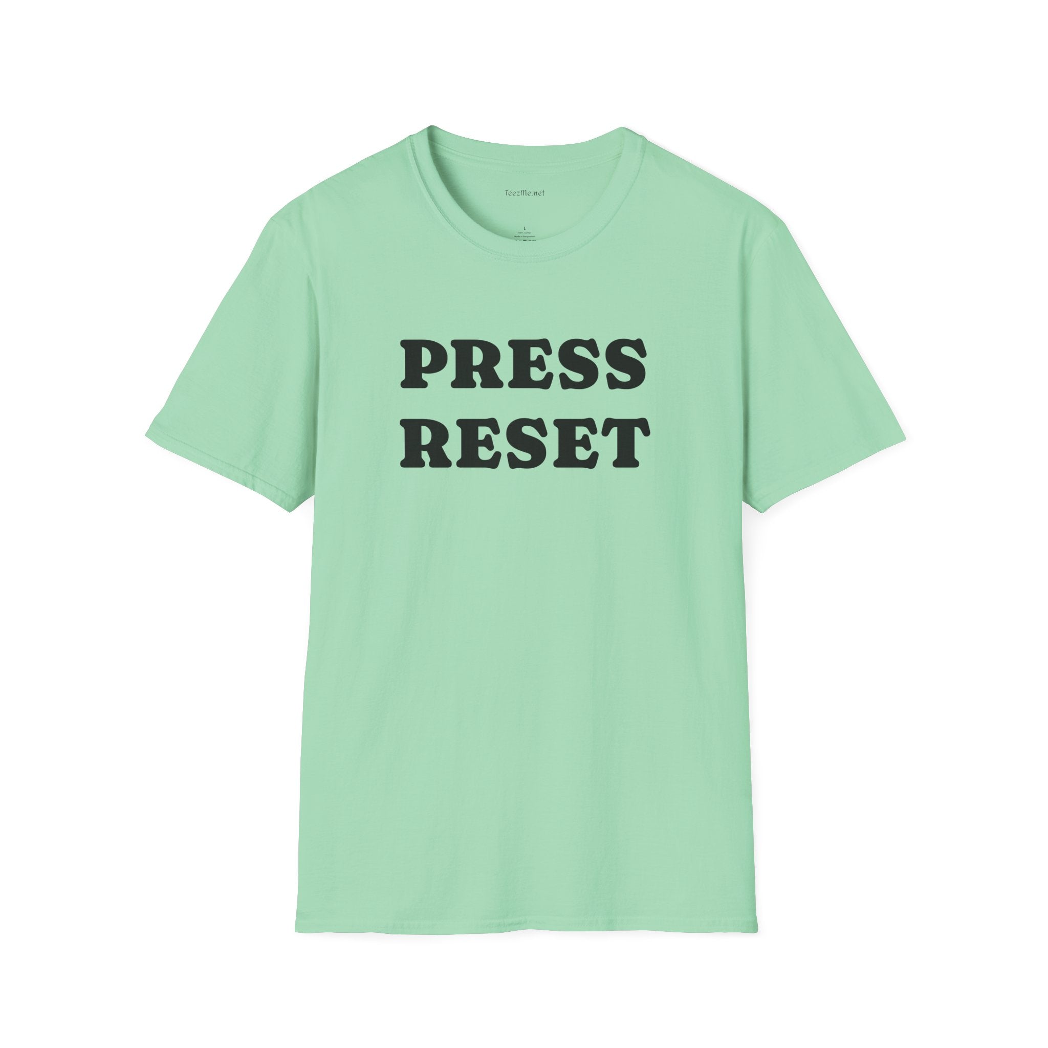 Press Reset - Unisex Softstyle T-Shirt 100% Cotton Graphic