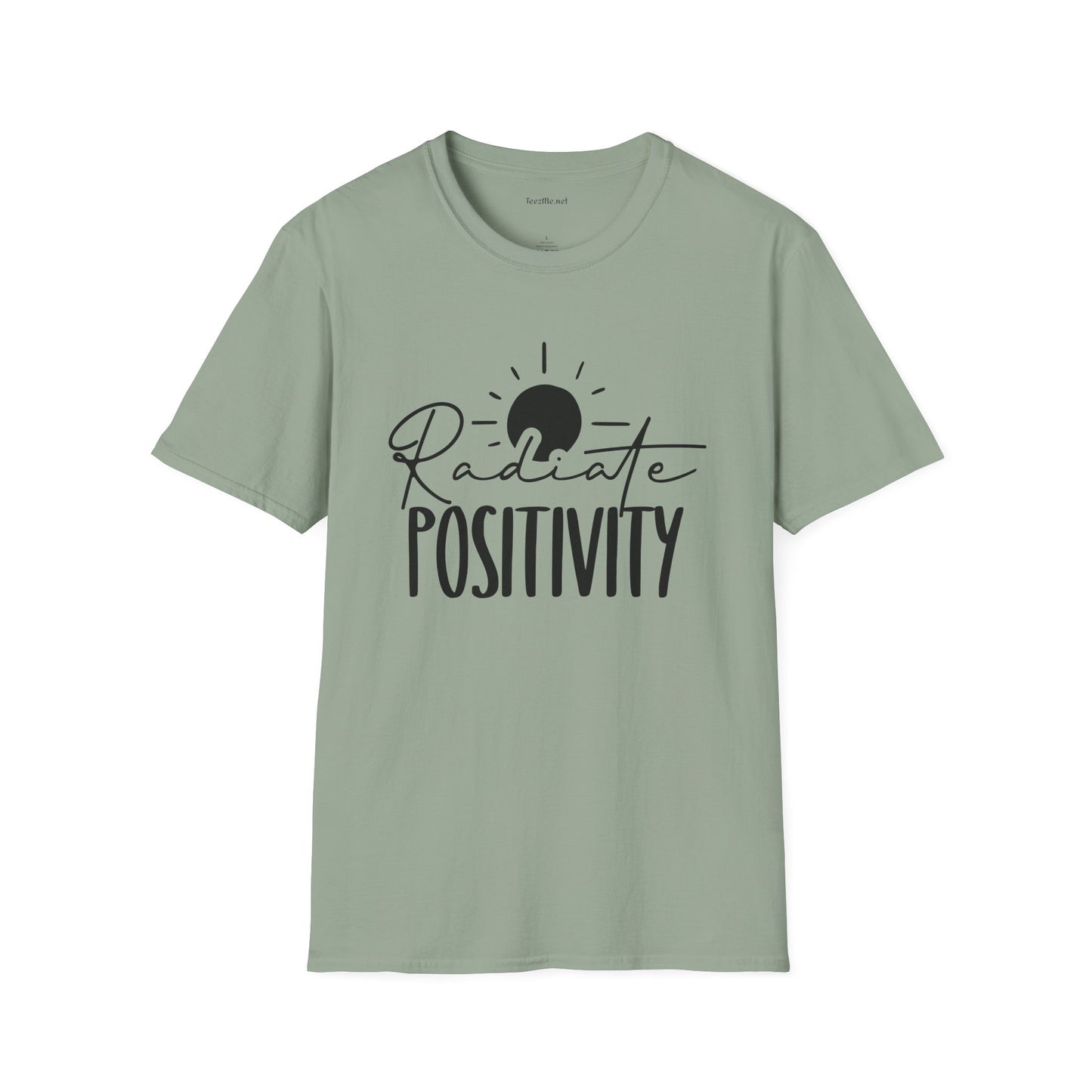 Radiate Positivity Unisex Soft Style T-Shirt 100% Cotton Graphic