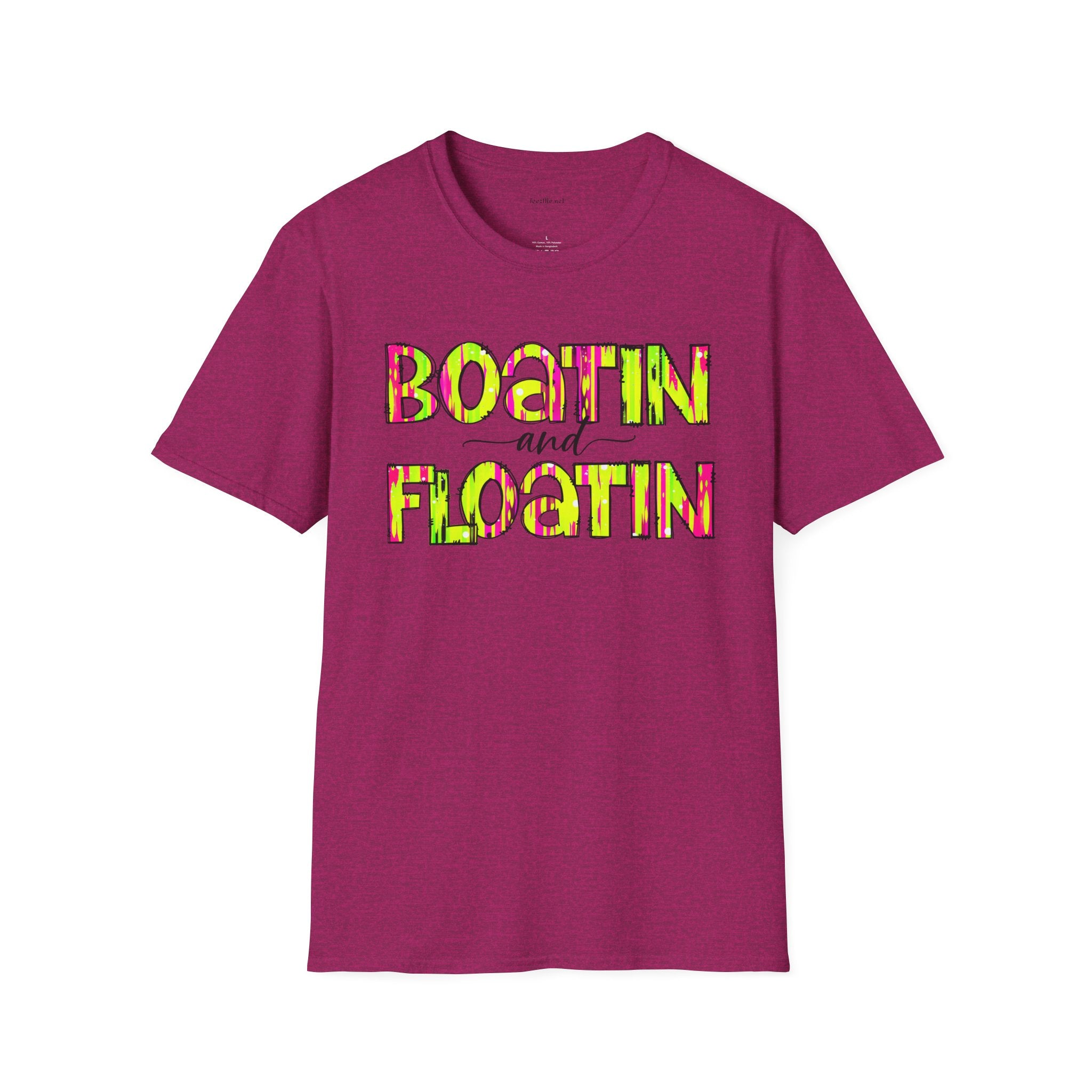 Boatin and Floatin - Unisex Softstyle T-Shirt 100% Cotton Graphic