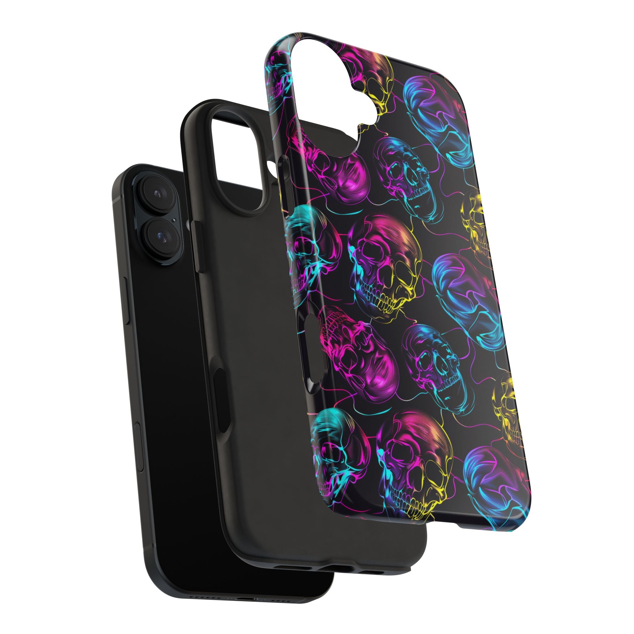 Neon Skull Cell Phone Case Tough Phone Cases