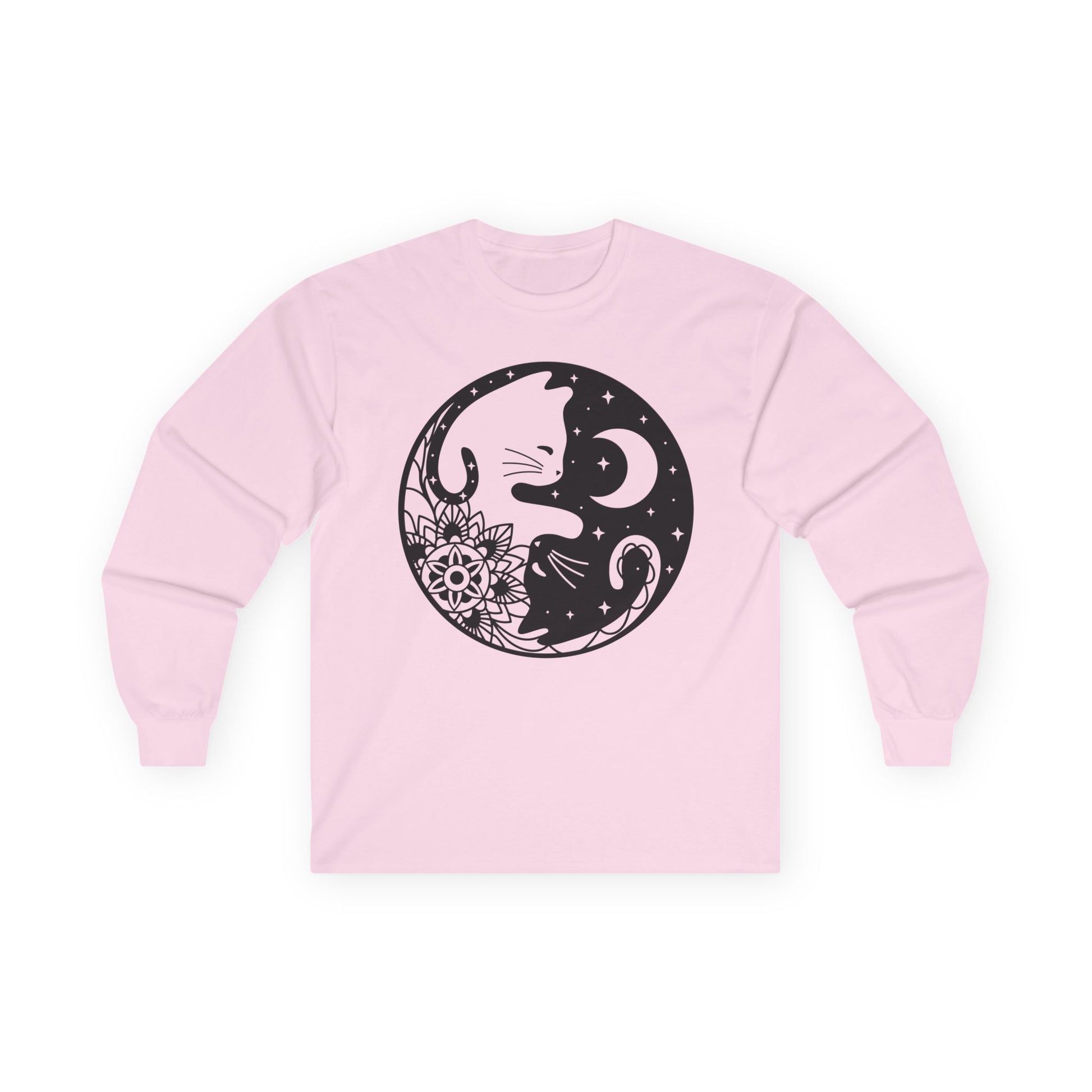 Yin Yang Cat02 Unisex Ultra Cotton Long Sleeve Tee