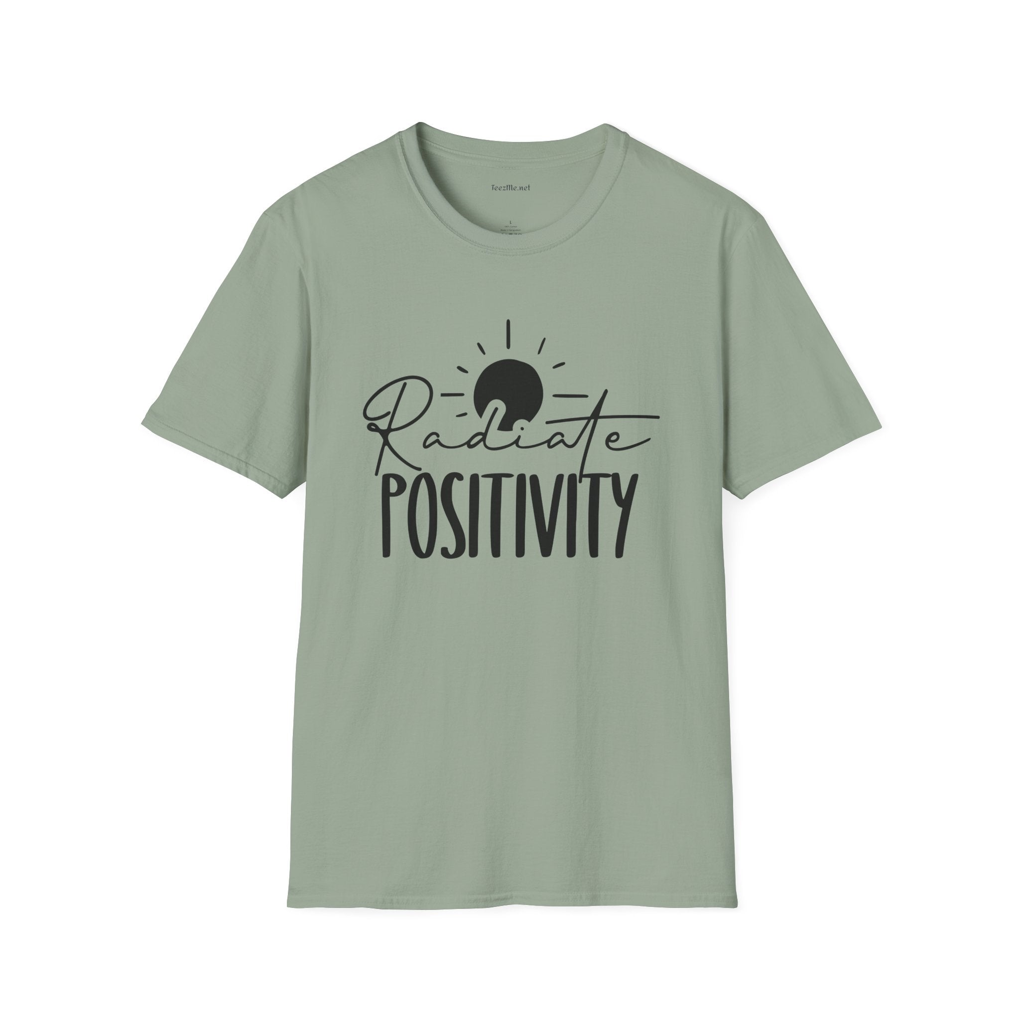Radiate Positivity Unisex Soft Style T-Shirt 100% Cotton Graphic