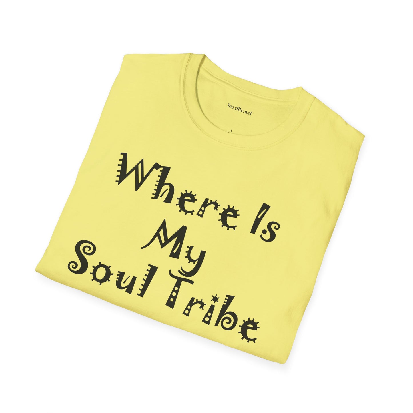 Where Is My Soul Tribe 03 Unisex Soft Style T-Shirt 100% Cotton Graphic