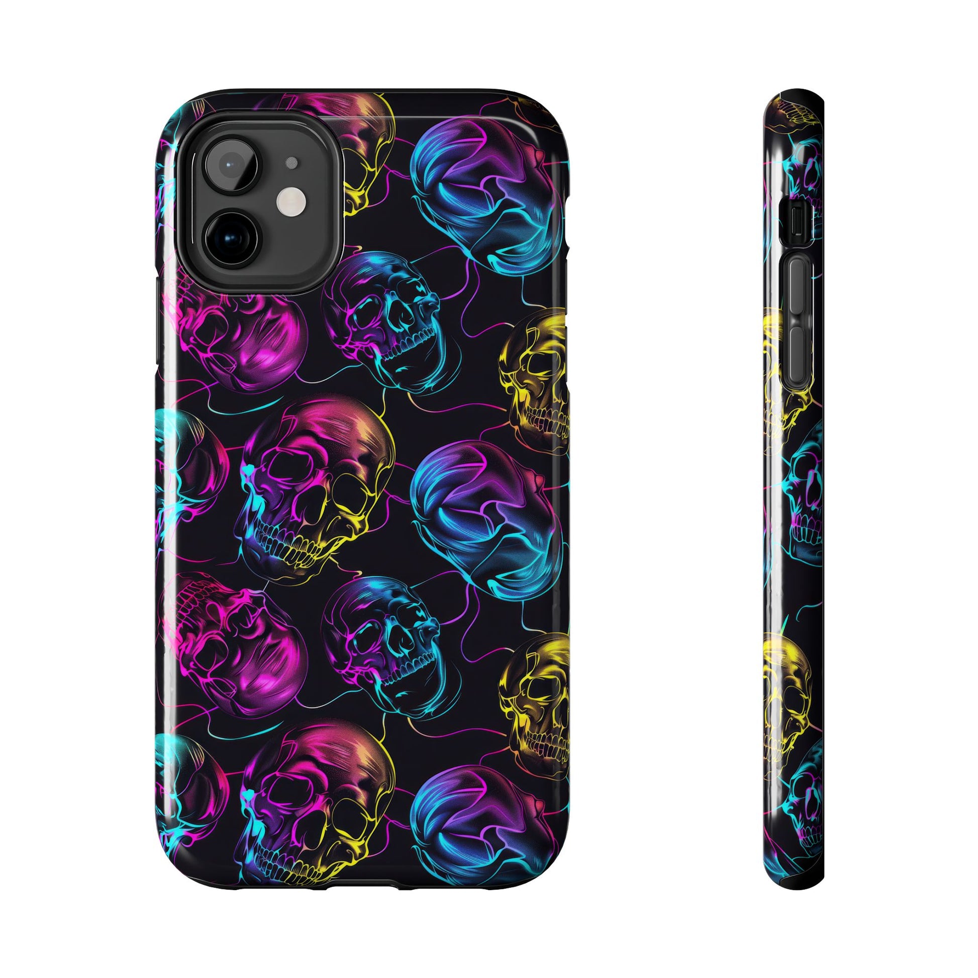 Neon Skull Cell Phone Case Tough Phone Cases