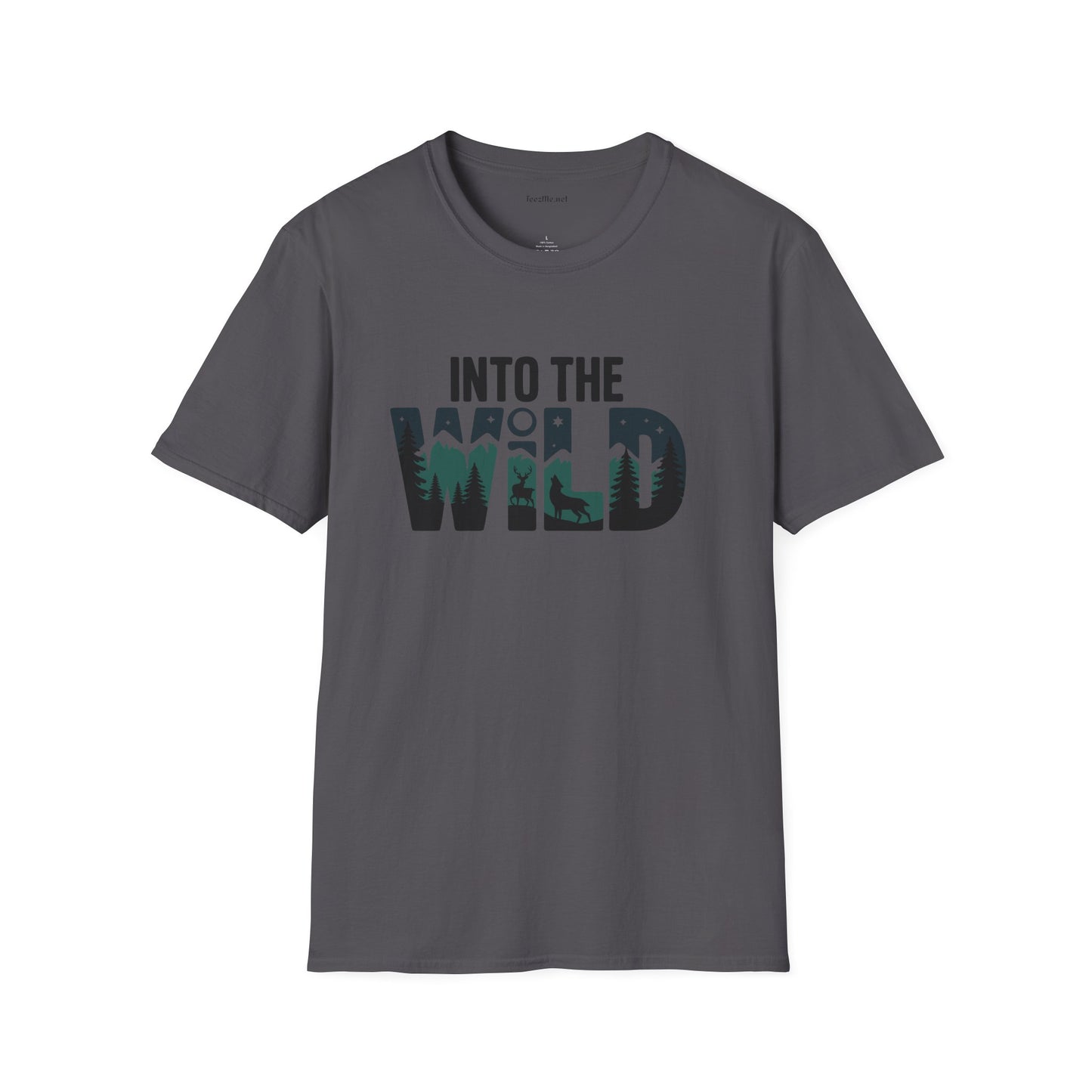 Into the WILD Unisex Softstyle T-Shirt 100% Cotton Graphic