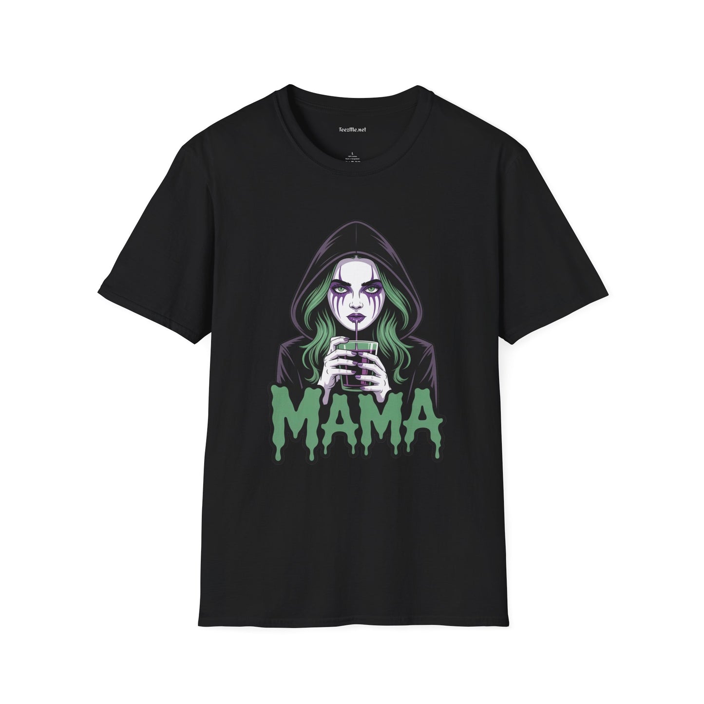 Cute Horror Mama Unisex Soft Style T-Shirt 100% Cotton Graphic