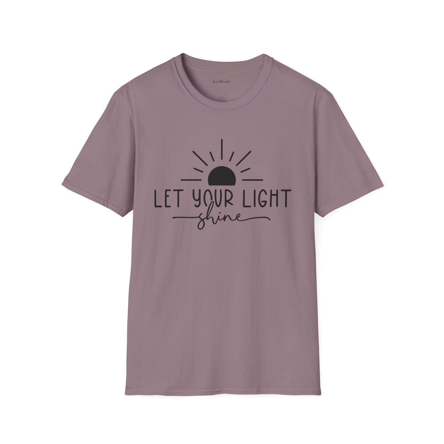Let Your Light Shine Unisex SoftStyle T-Shirt 100% Cotton Graphic