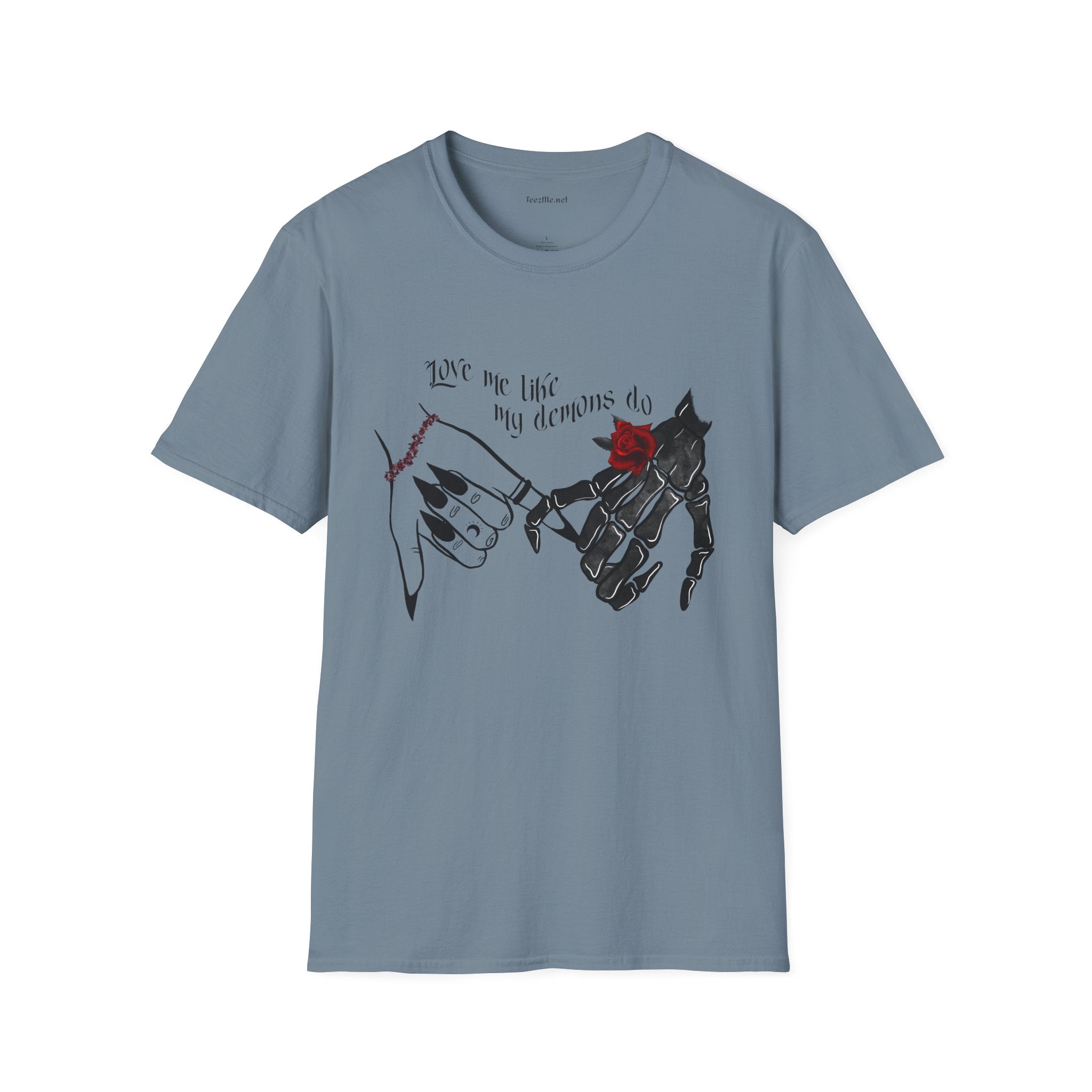 Love Me Like My Demons Do Unisex Softstyle T-Shirt 100% Cotton Graphic