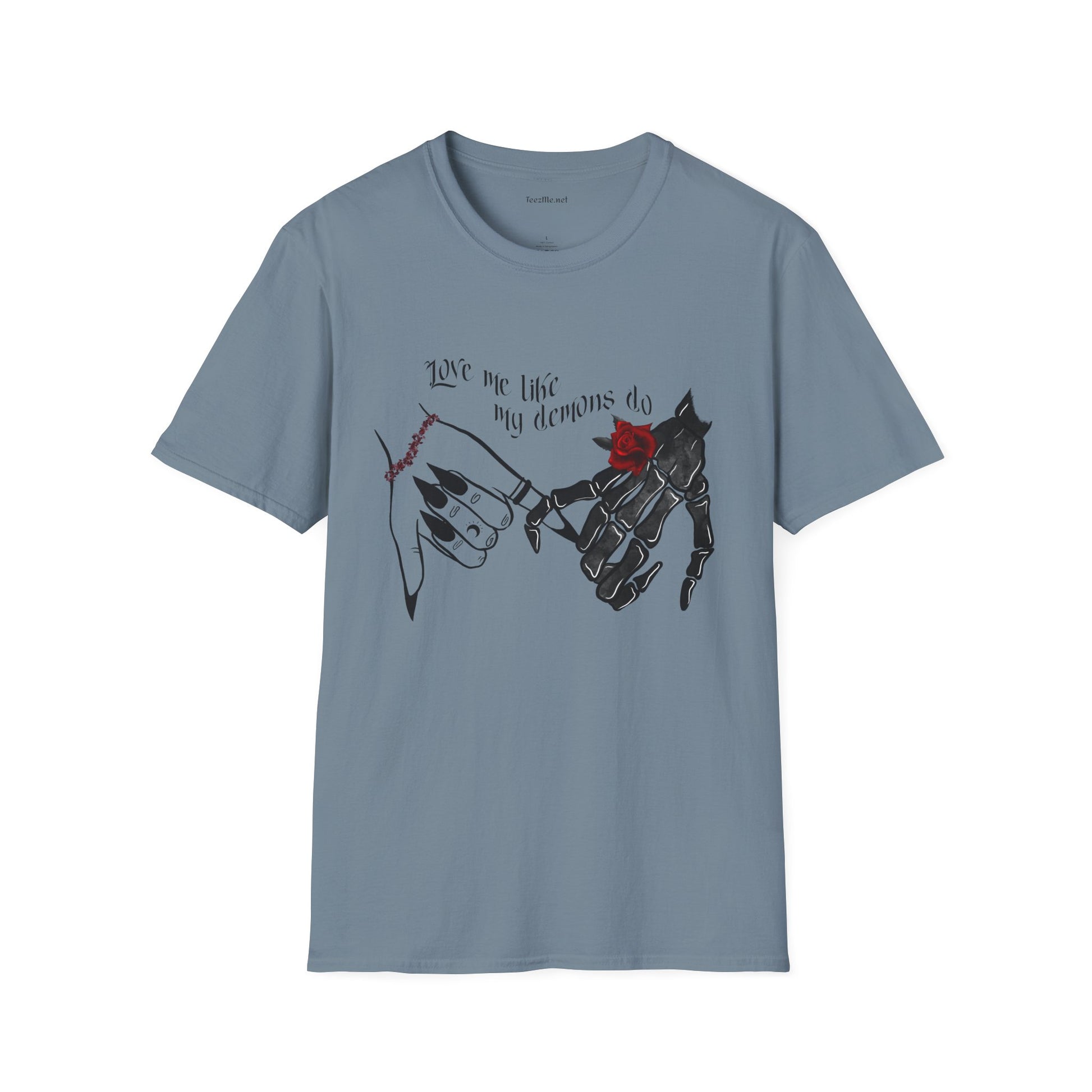 Love Me Like My Demons Do Unisex Softstyle T-Shirt 100% Cotton Graphic