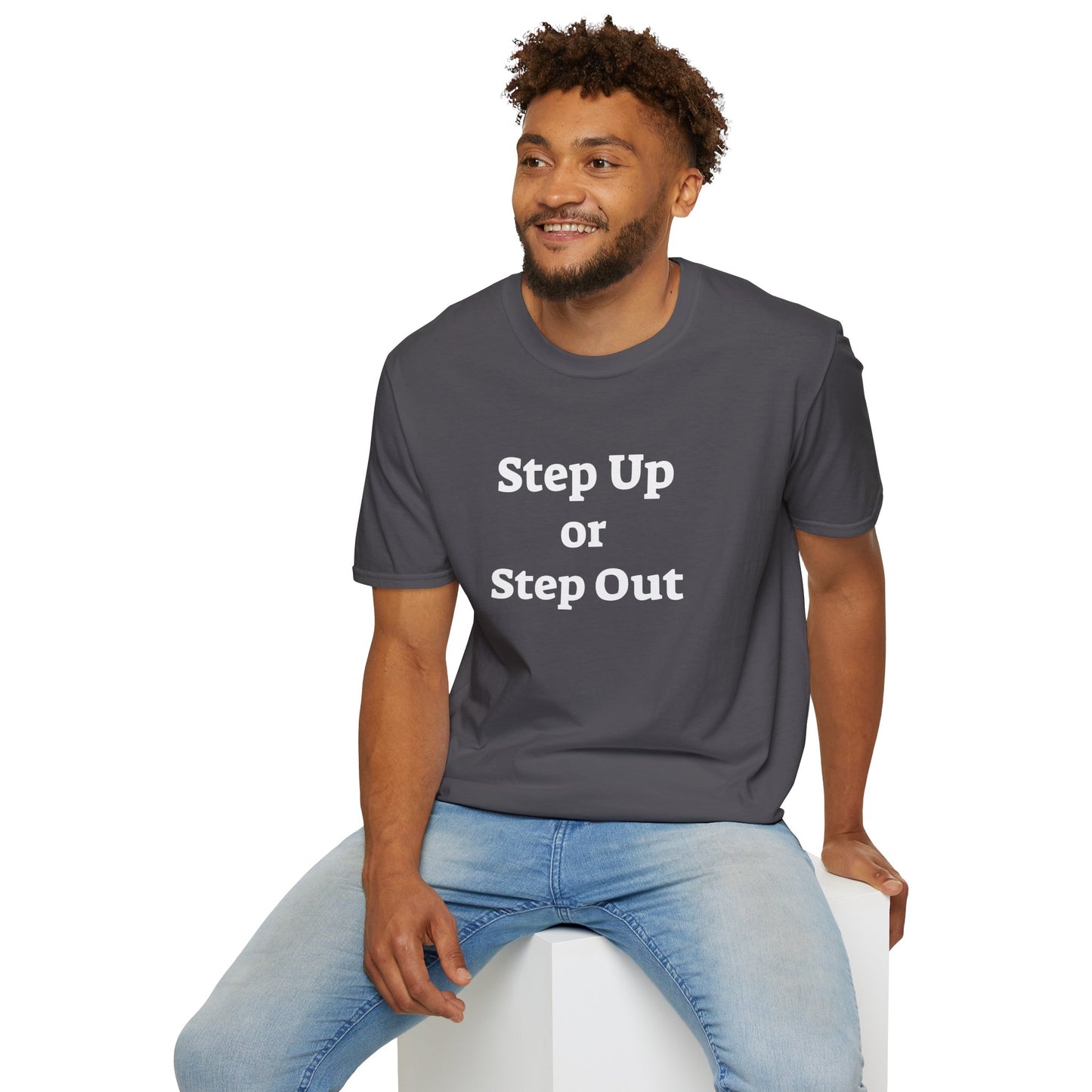 Step Up - Unisex Softstyle T-Shirt 100% Cotton Graphic