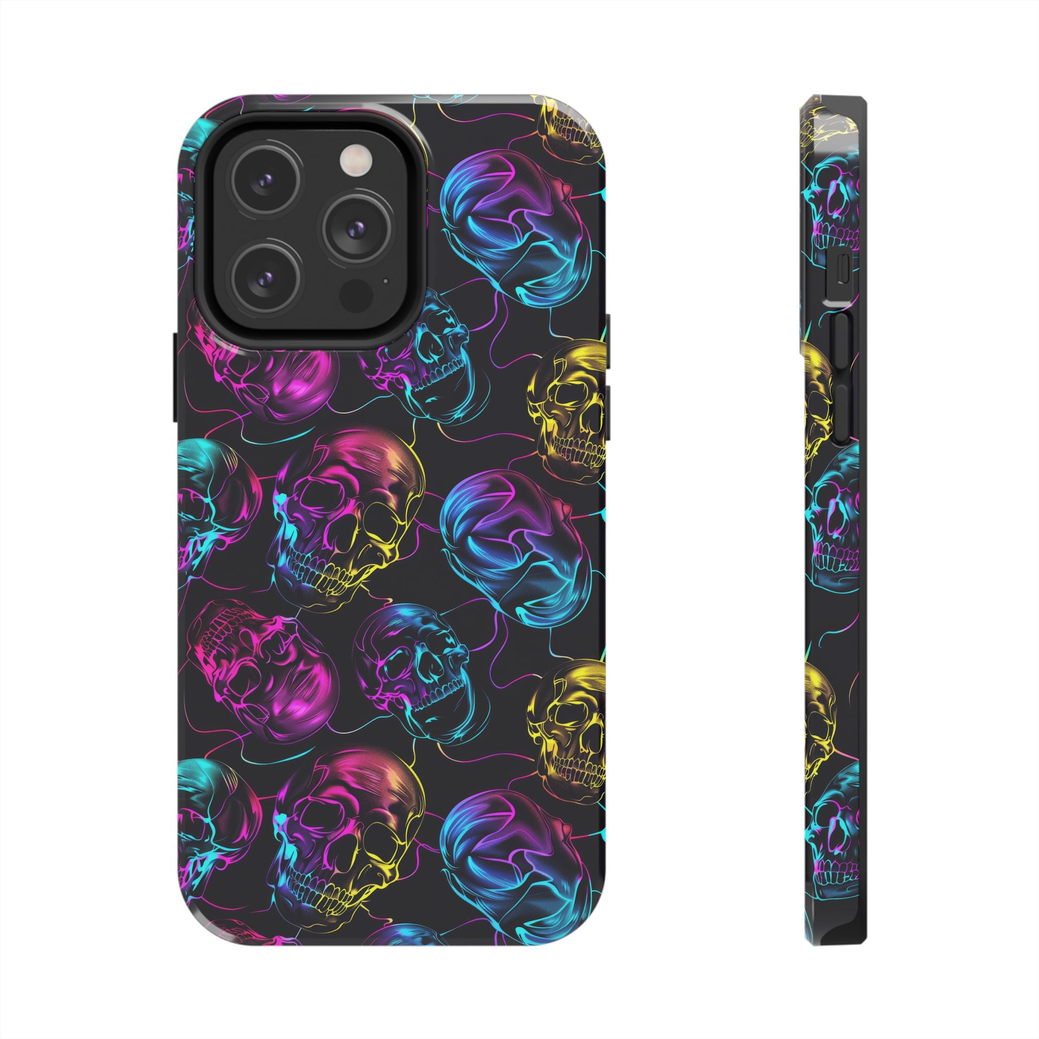 Neon Skull Cell Phone Case Tough Phone Cases
