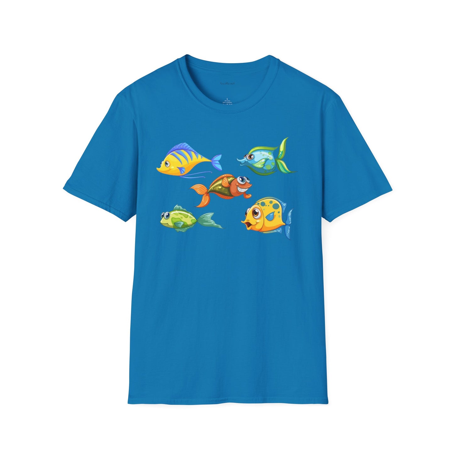 Fish (illustration) - Unisex Softstyle T-Shirt 100% Cotton Graphic