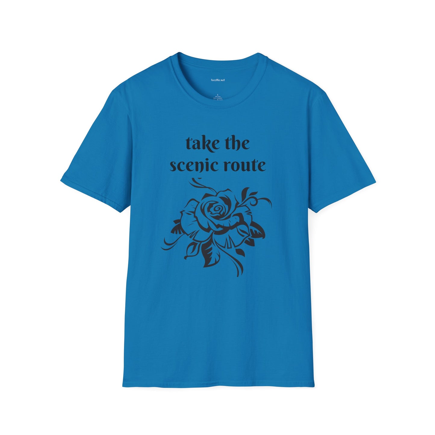 Take the scenic route- Unisex Softstyle T-Shirt 100% Cotton Graphic
