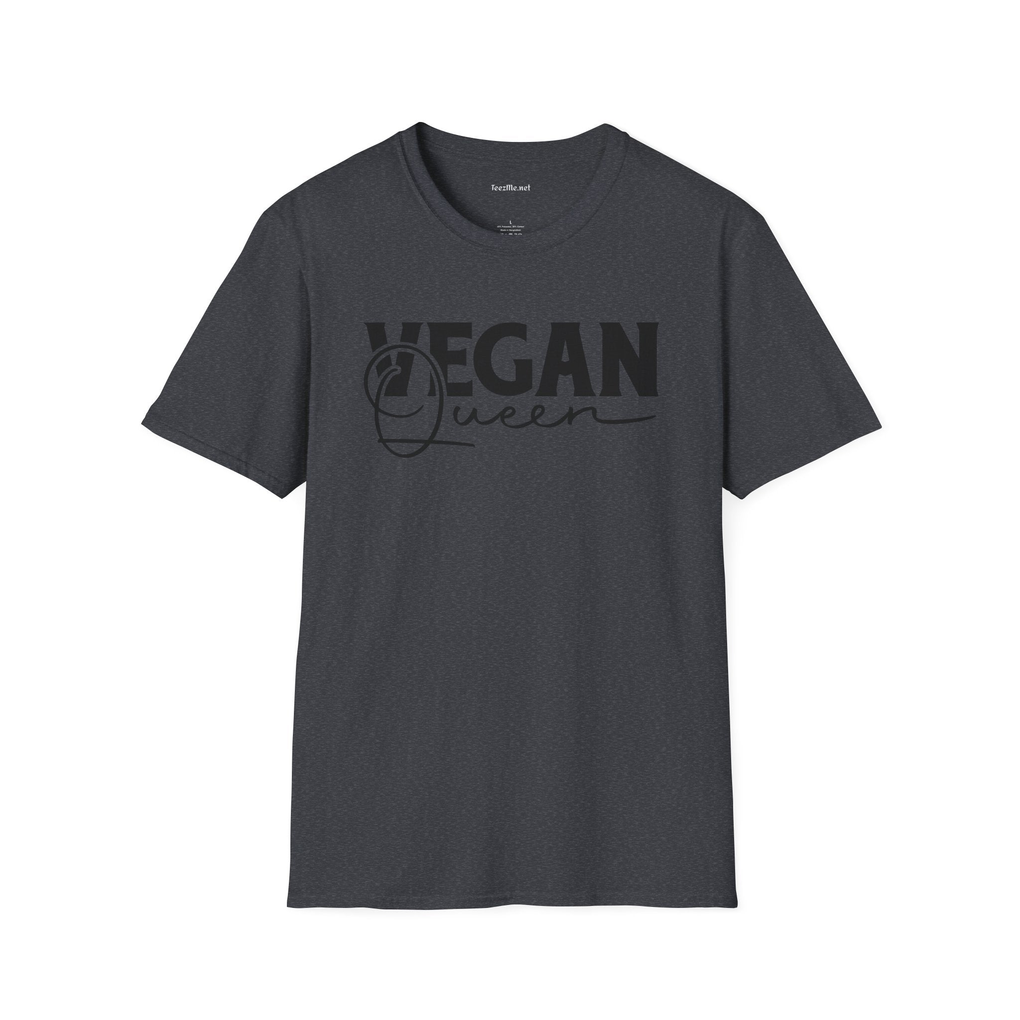 Vegan Queen Unisex Softstyle T-Shirt 100% Cotton Graphic