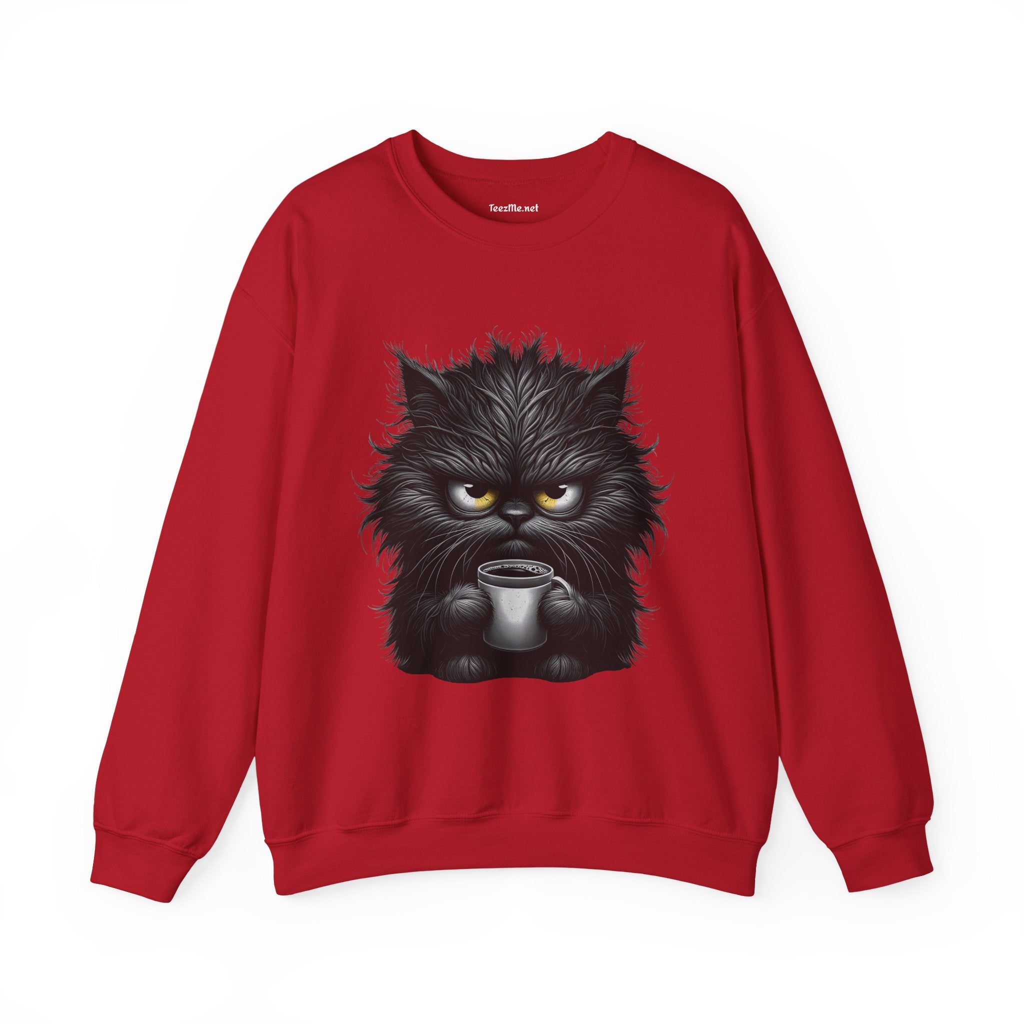 Adorable Grumpy Cat Unisex Heavy Blend™ Crewneck Sweatshirt Graphic
