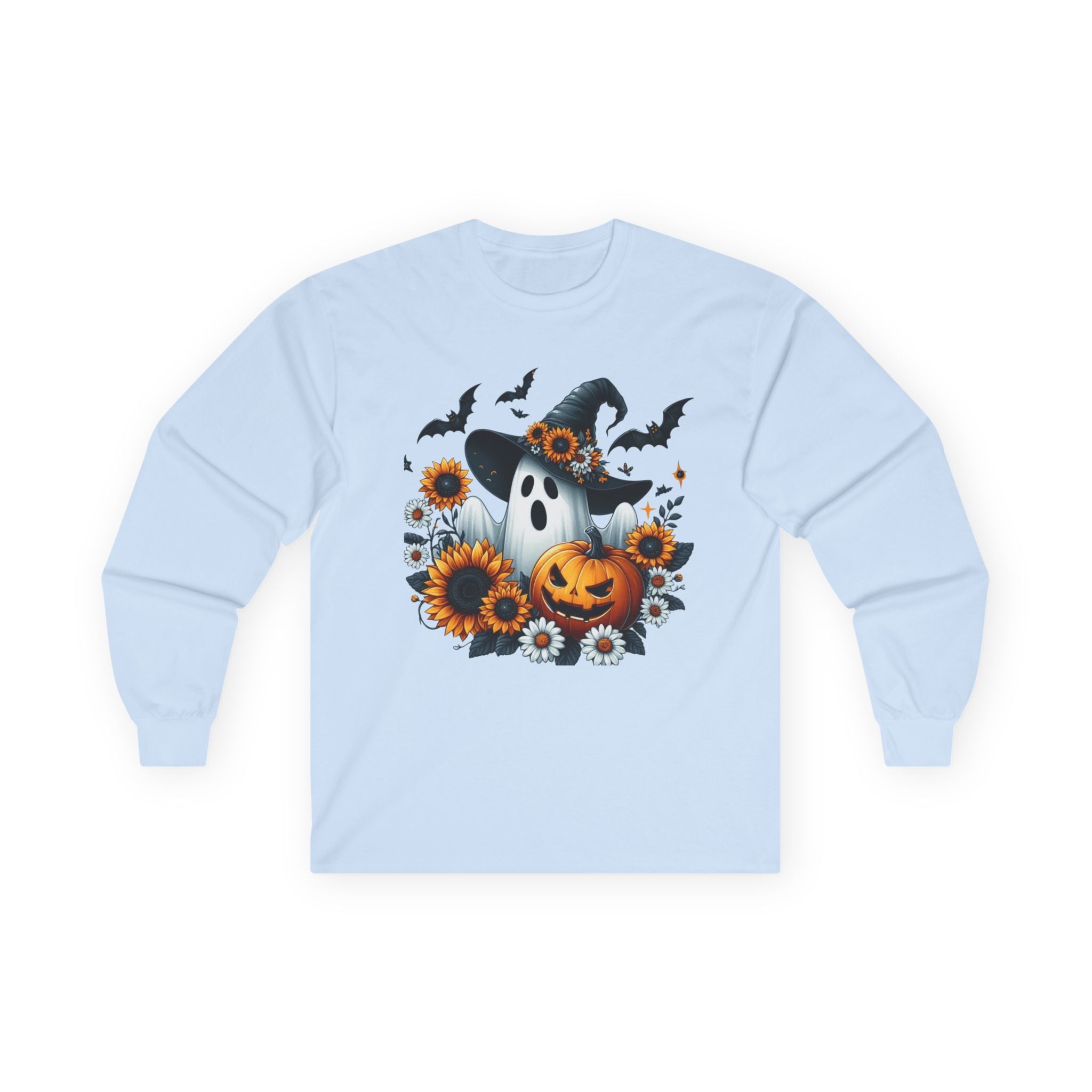 Pumpkin Ghost Harvest Unisex Ultra Cotton Long Sleeve Tee