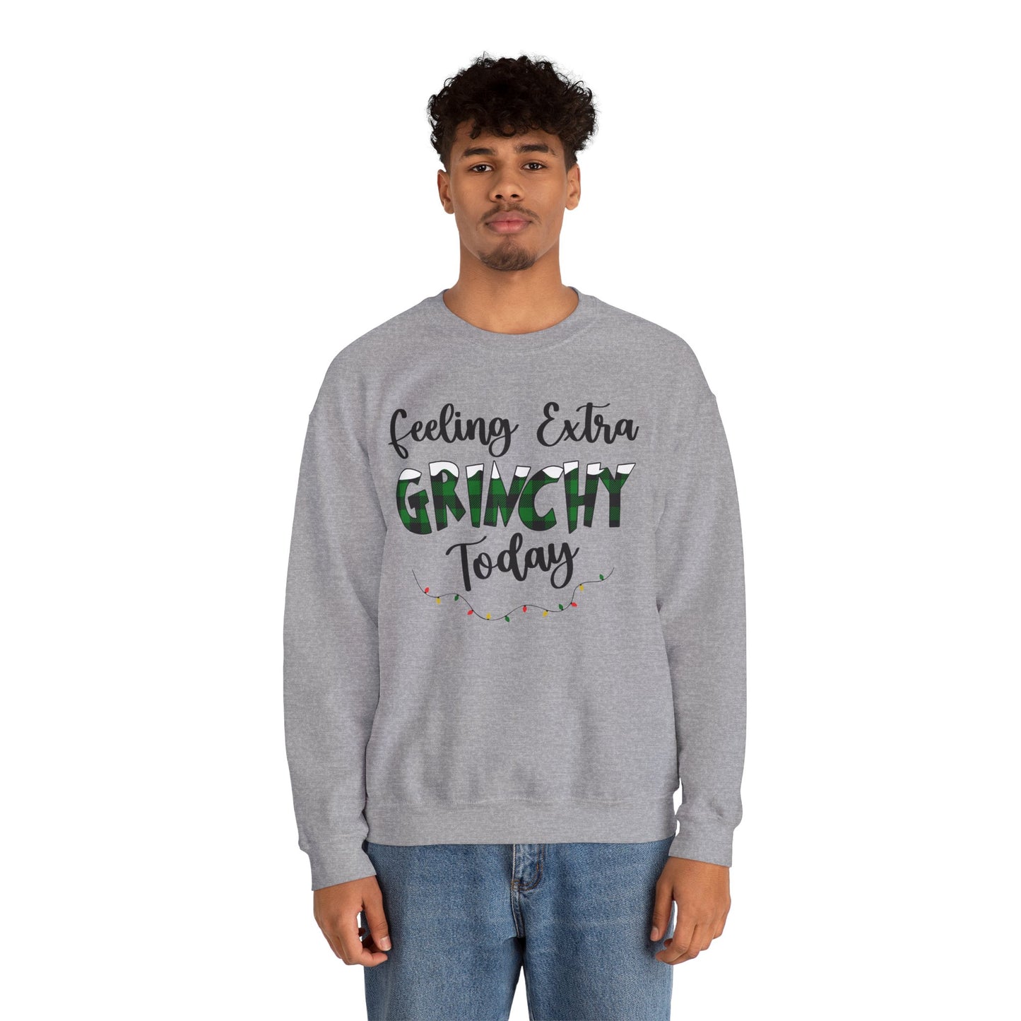Feeling Extra Grinchy Unisex Heavy Blend™ Crewneck Sweatshirt