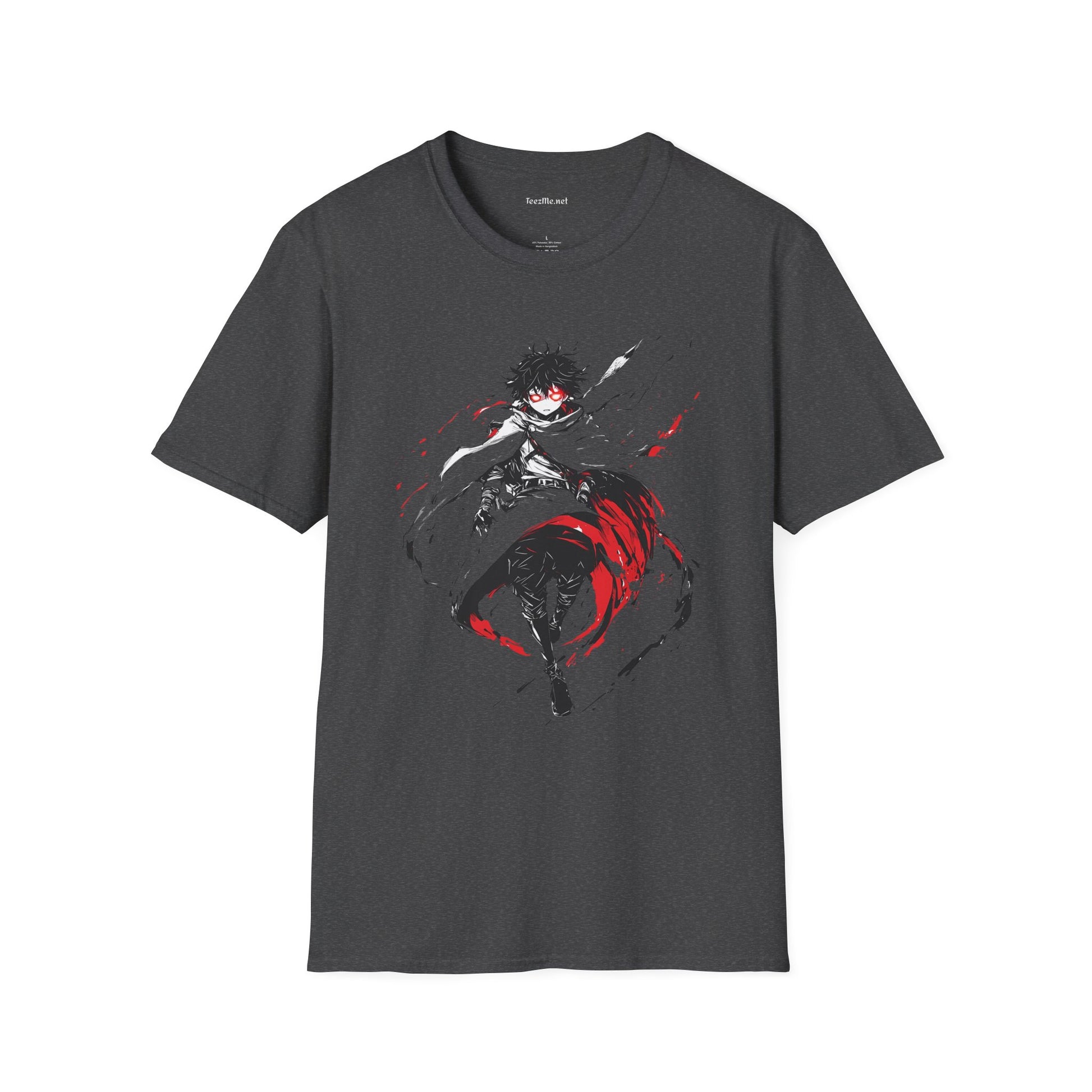 Mystic Manga Hero Unisex Softstyle T-Shirt 100% Cotton Graphic