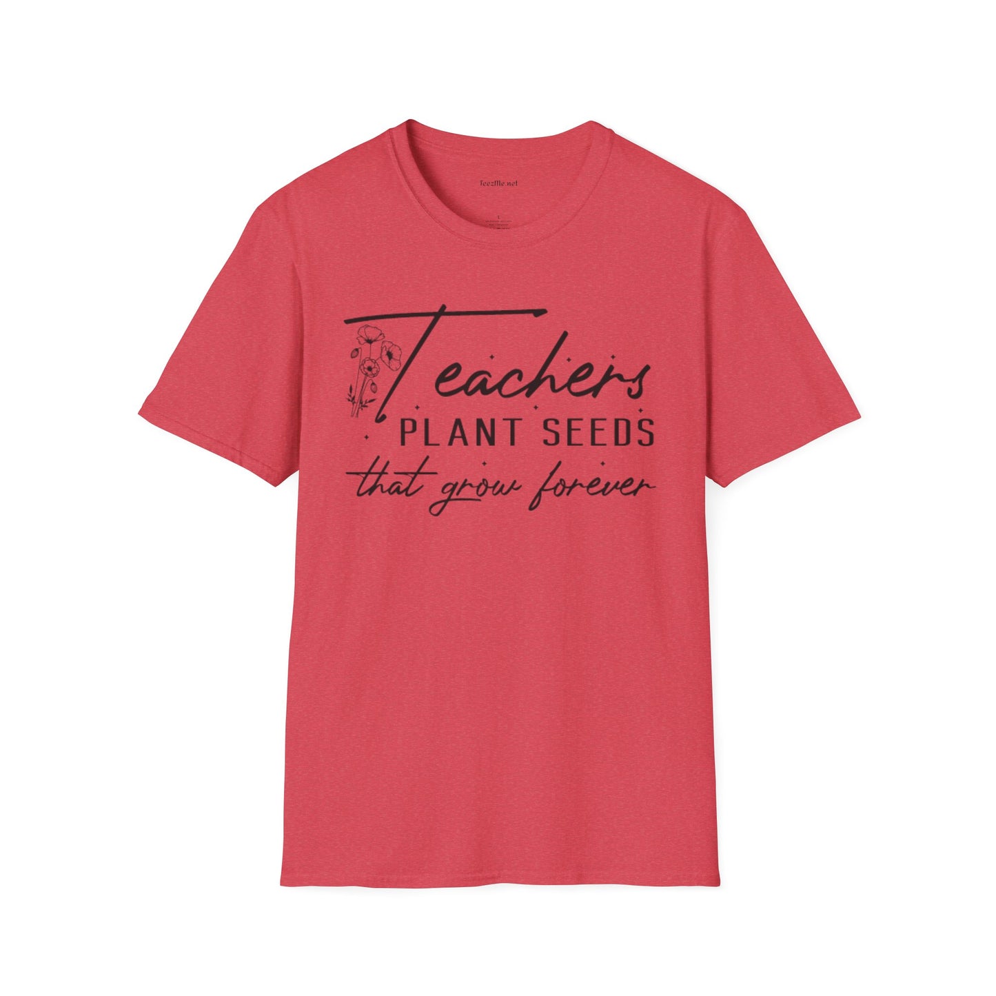 Teacher's Plant Seeds Unisex Soft Style T-Shirt 100% Cotton Graphic