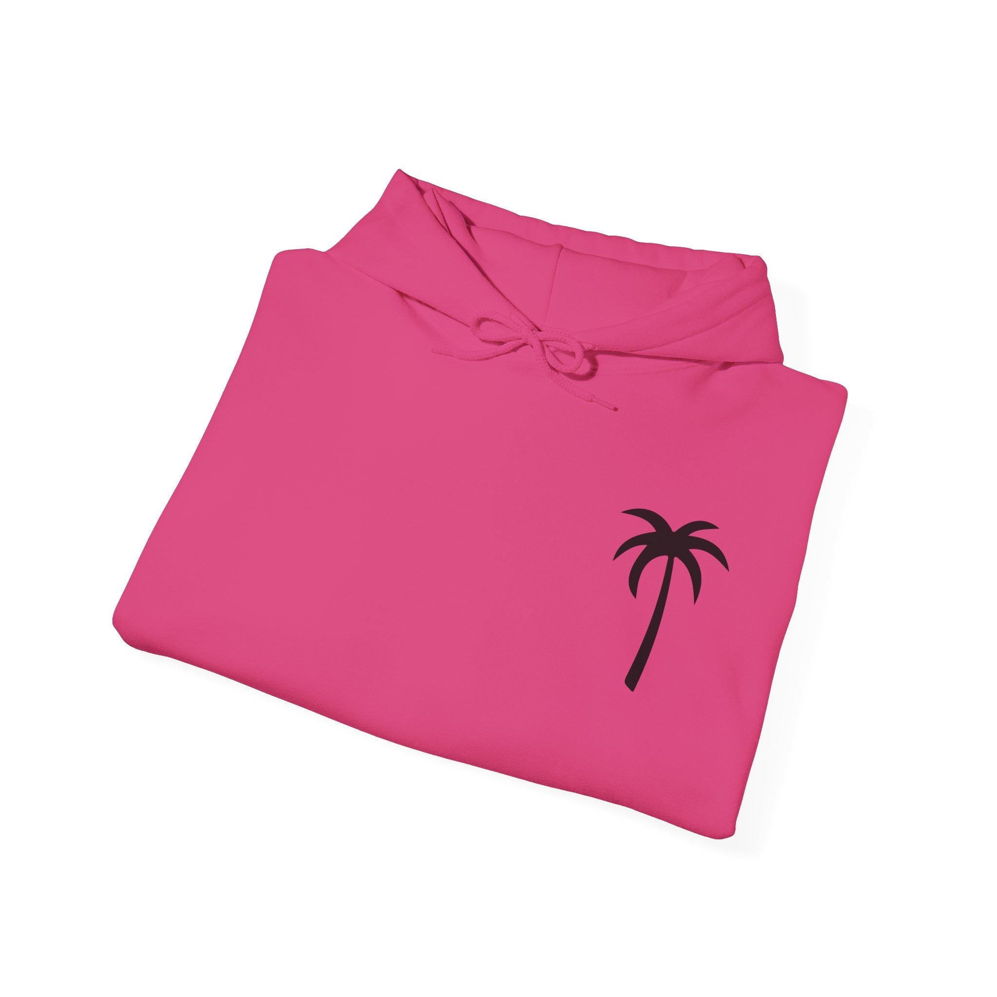 Salty Palm Hoodie — Coastal Script Beach Sweatshirt