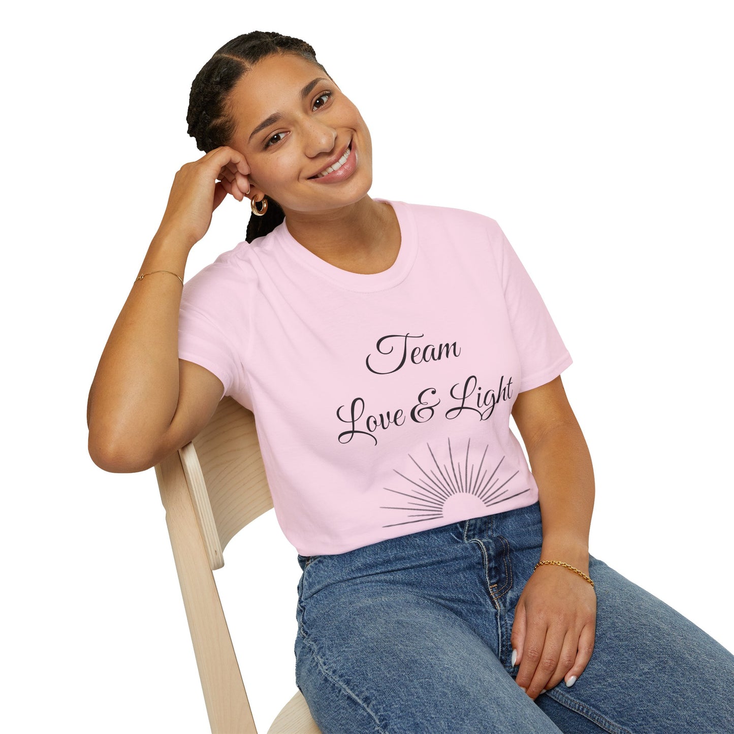 Team Love & Light - Unisex Softstyle T-Shirt 100% Cotton Graphic