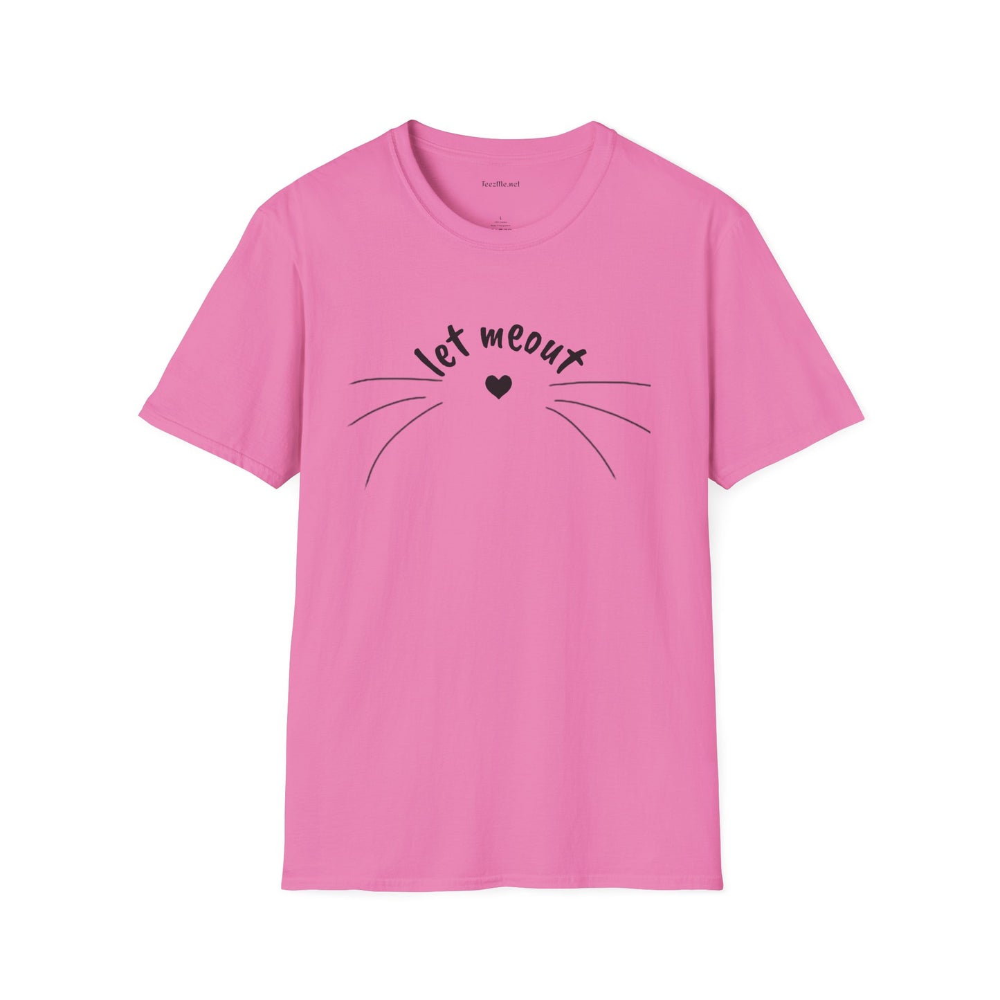 Let meout- Unisex Softstyle T-Shirt 100% Cotton Graphic
