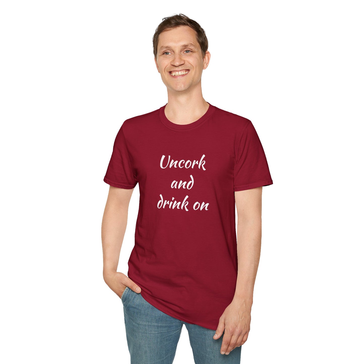 Uncork - Unisex Softstyle T-Shirt 100% Cotton Graphic