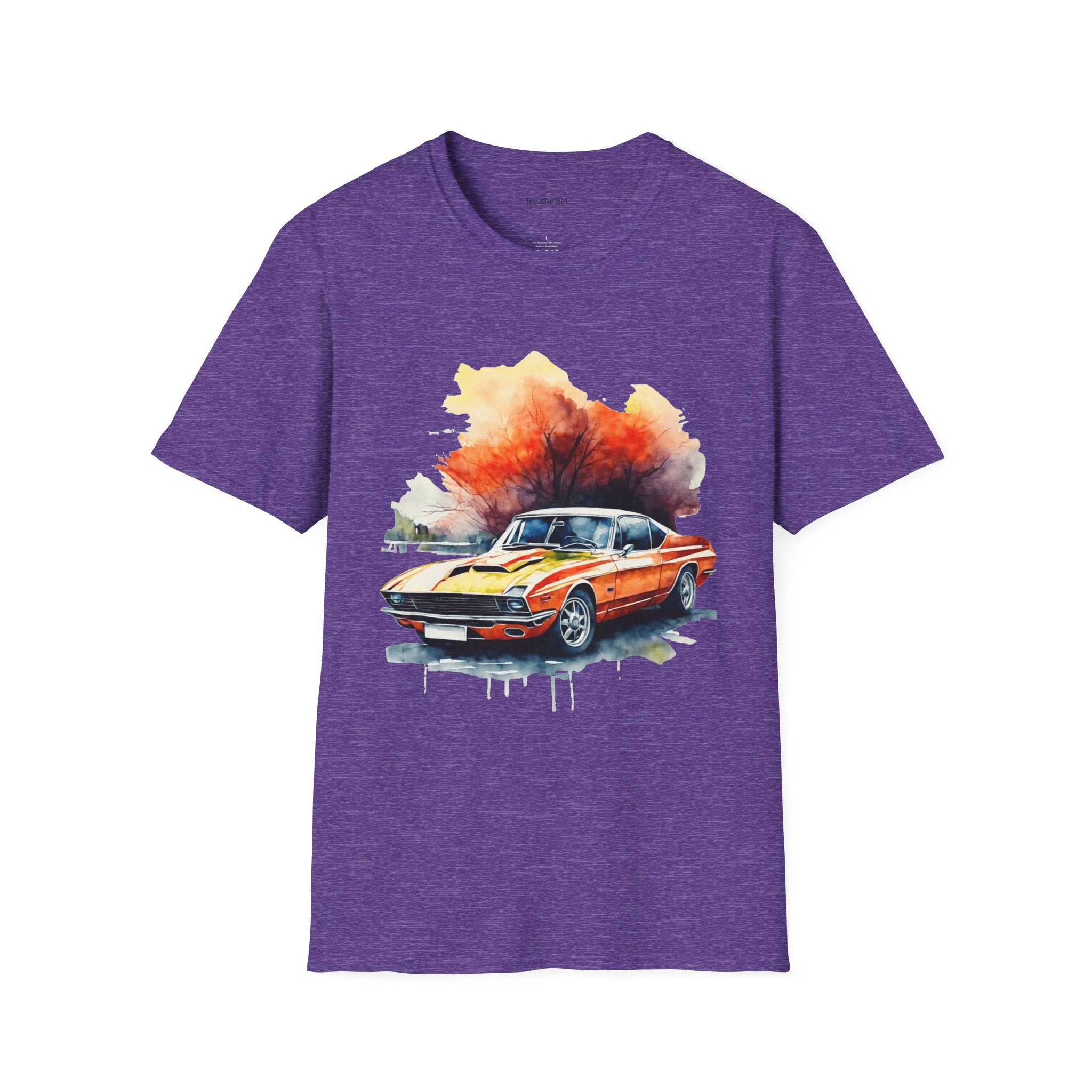 Mustang Car - Unisex Softstyle T-Shirt 100% Cotton Graphic