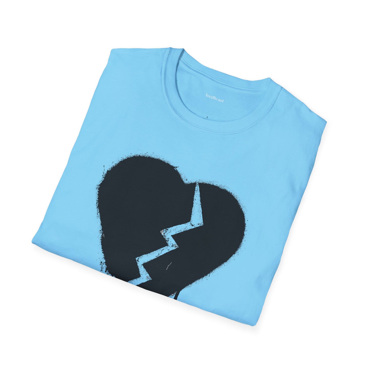 Broken Heart  - Unisex Softstyle T-Shirt 100% Cotton Graphic