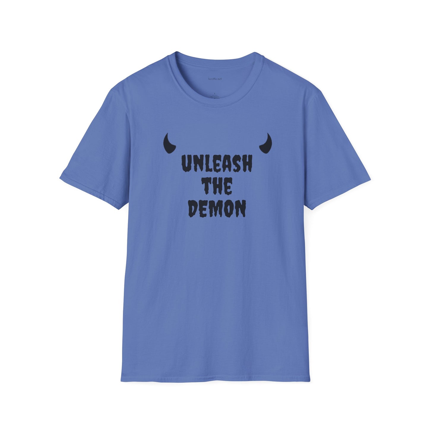 unleash the DEMON - Unisex Softstyle T-Shirt 100% Cotton Graphic
