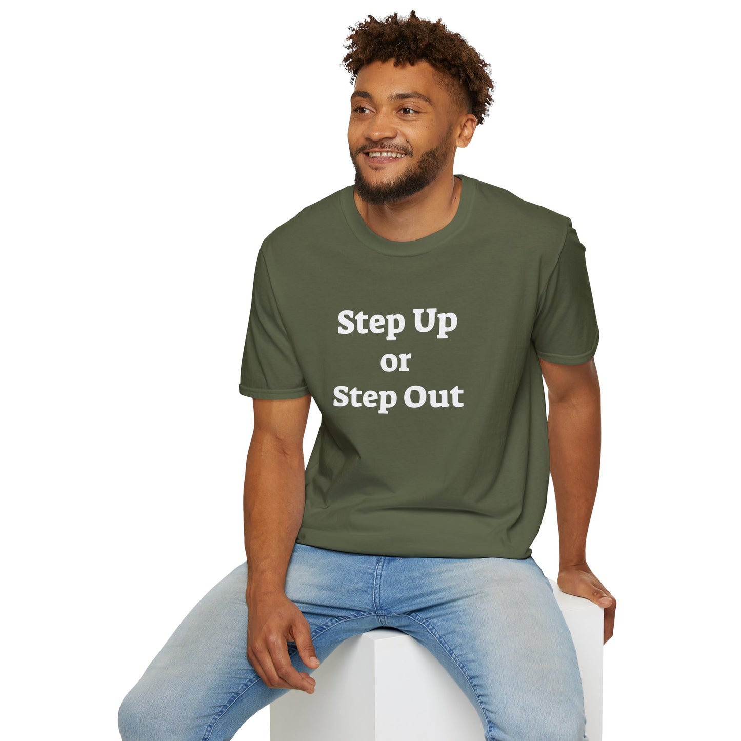 Step Up - Unisex Softstyle T-Shirt 100% Cotton Graphic