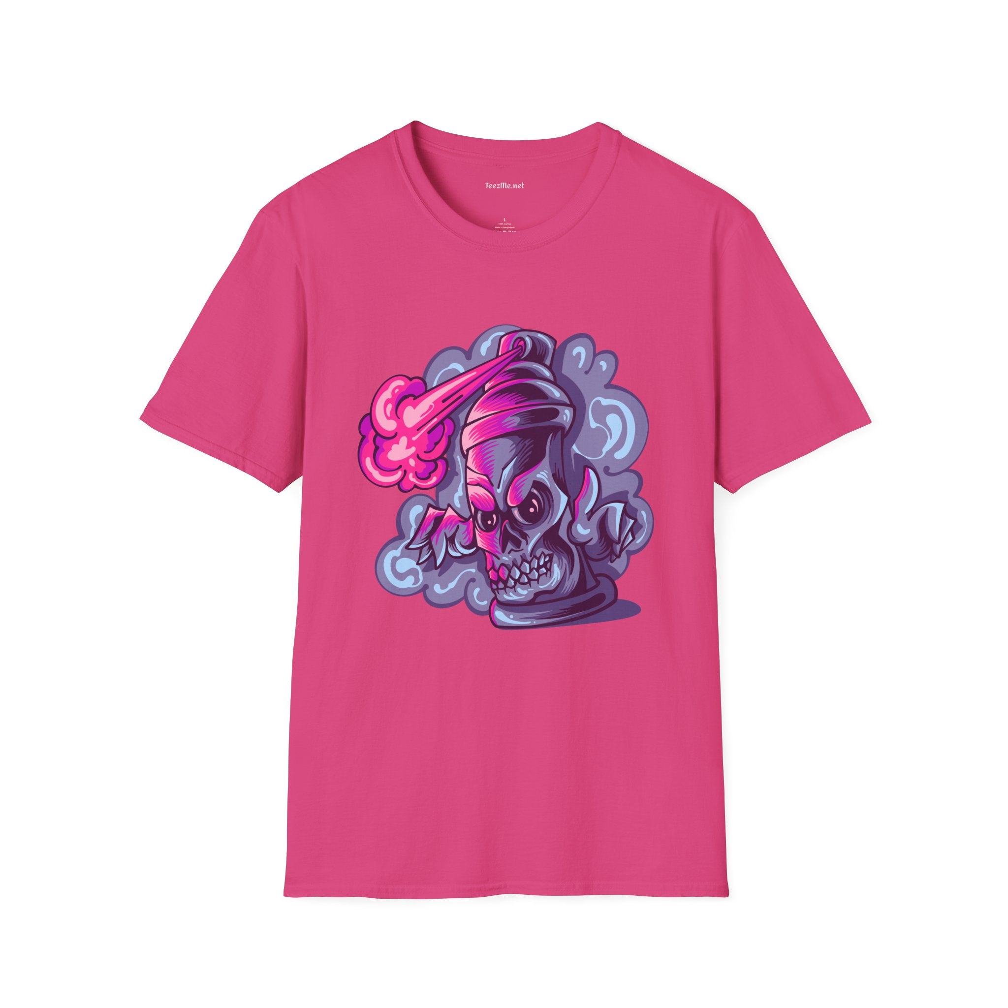 Skull Street Art Unisex Softstyle T-Shirt 100% Cotton