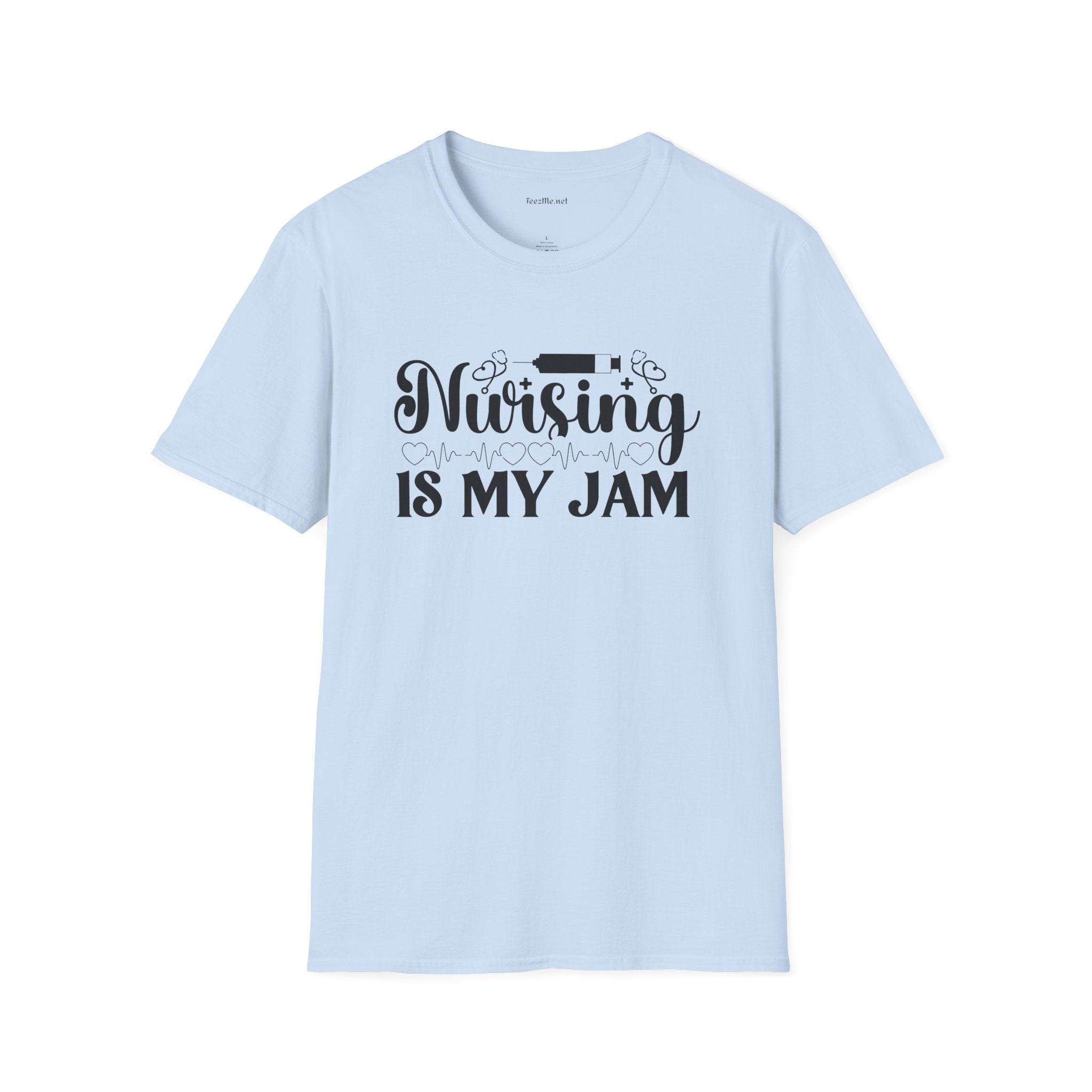 Nursing is my Jam Unisex Softstyle T-Shirt 100% Cotton Graphic