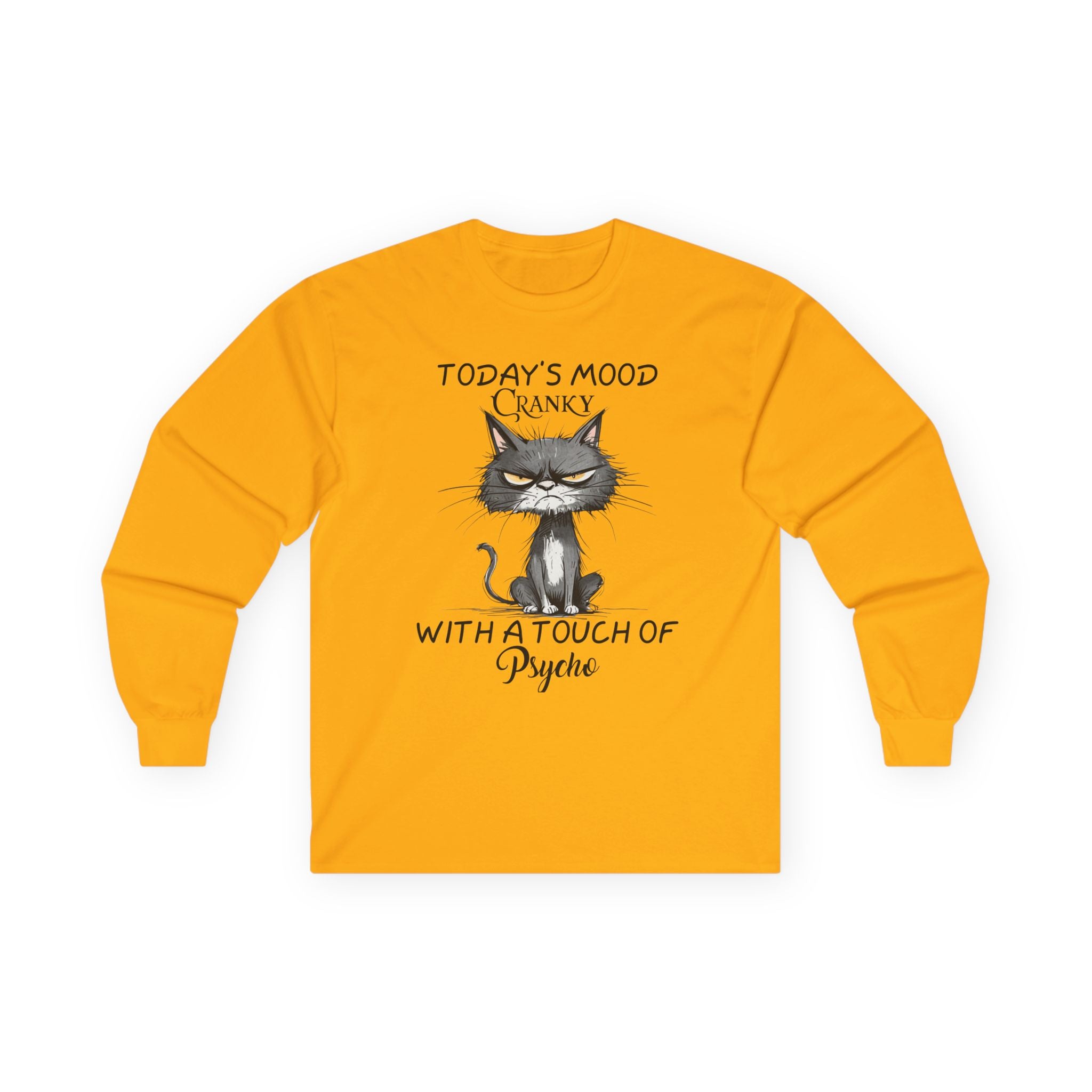 Today's Moody Cat Unisex Ultra Cotton Long Sleeve Tee
