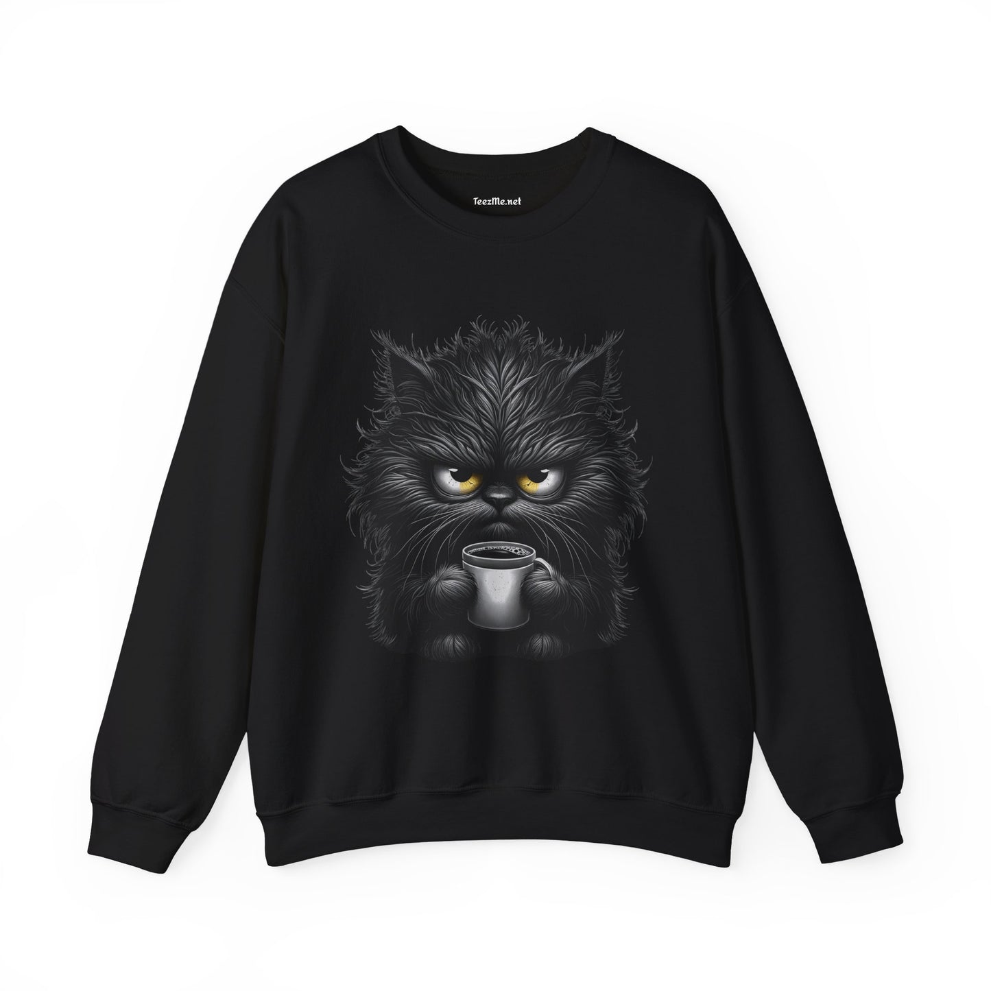 Adorable Grumpy Cat Unisex Heavy Blend™ Crewneck Sweatshirt Graphic