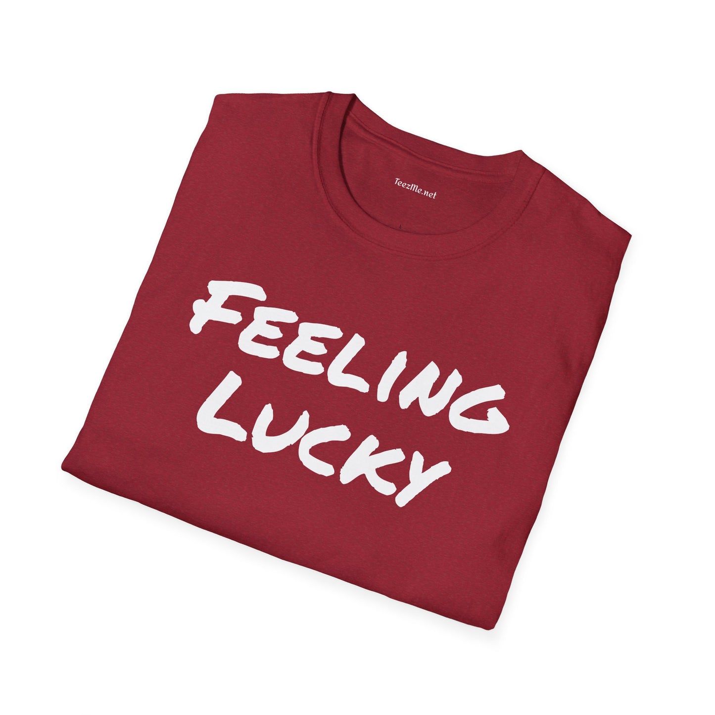 Feeling Lucky - Unisex Softstyle T-Shirt 100% Cotton Graphic