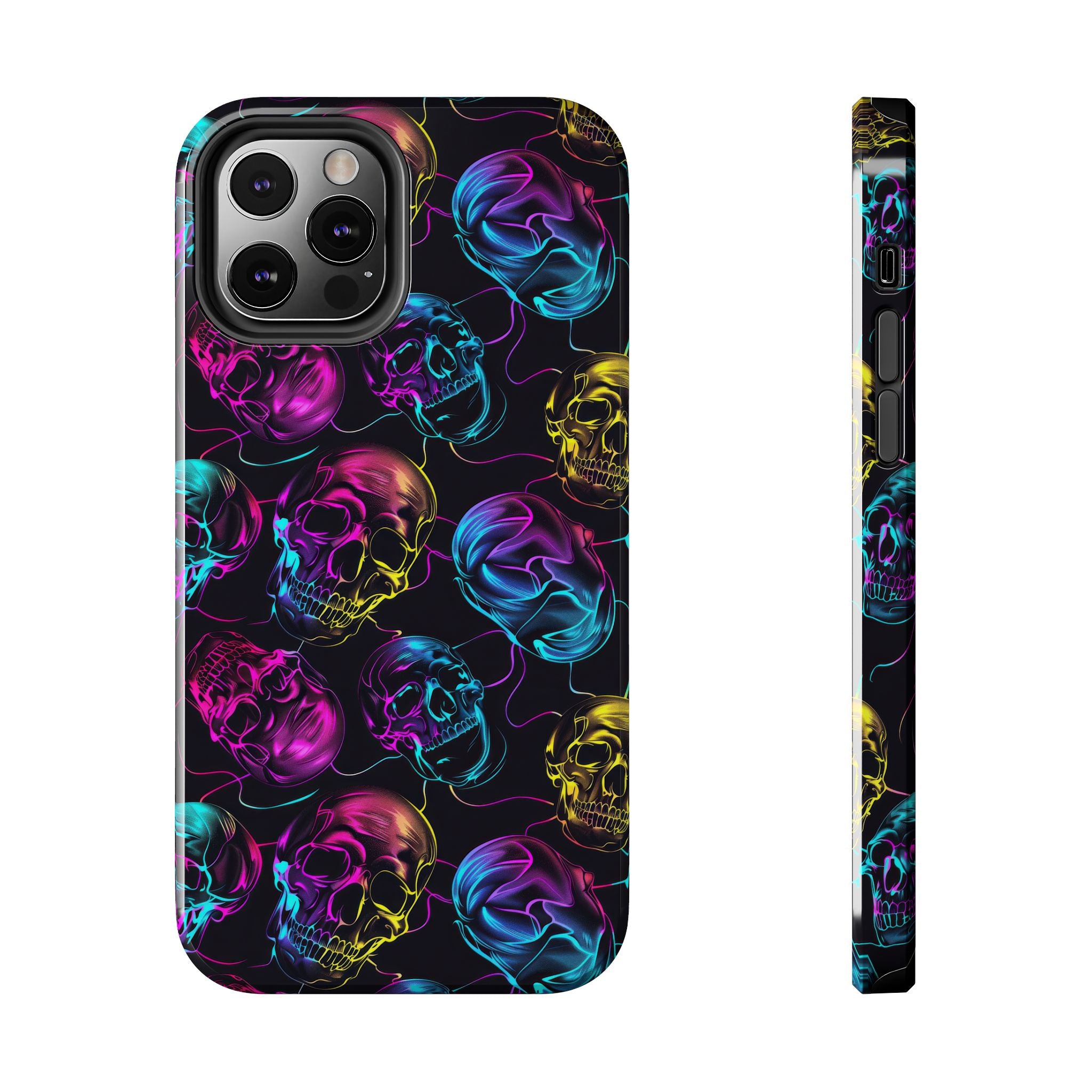 Neon Skull Cell Phone Case Tough Phone Cases