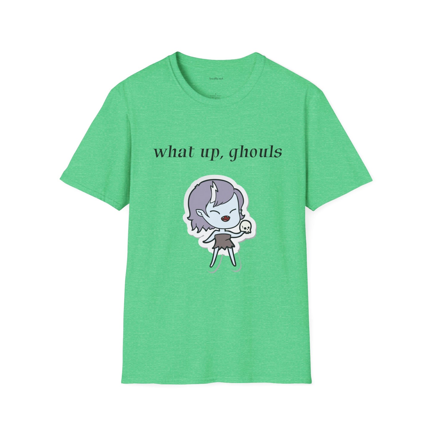 What up, ghouls - Unisex Softstyle T-Shirt 100% Cotton Graphic