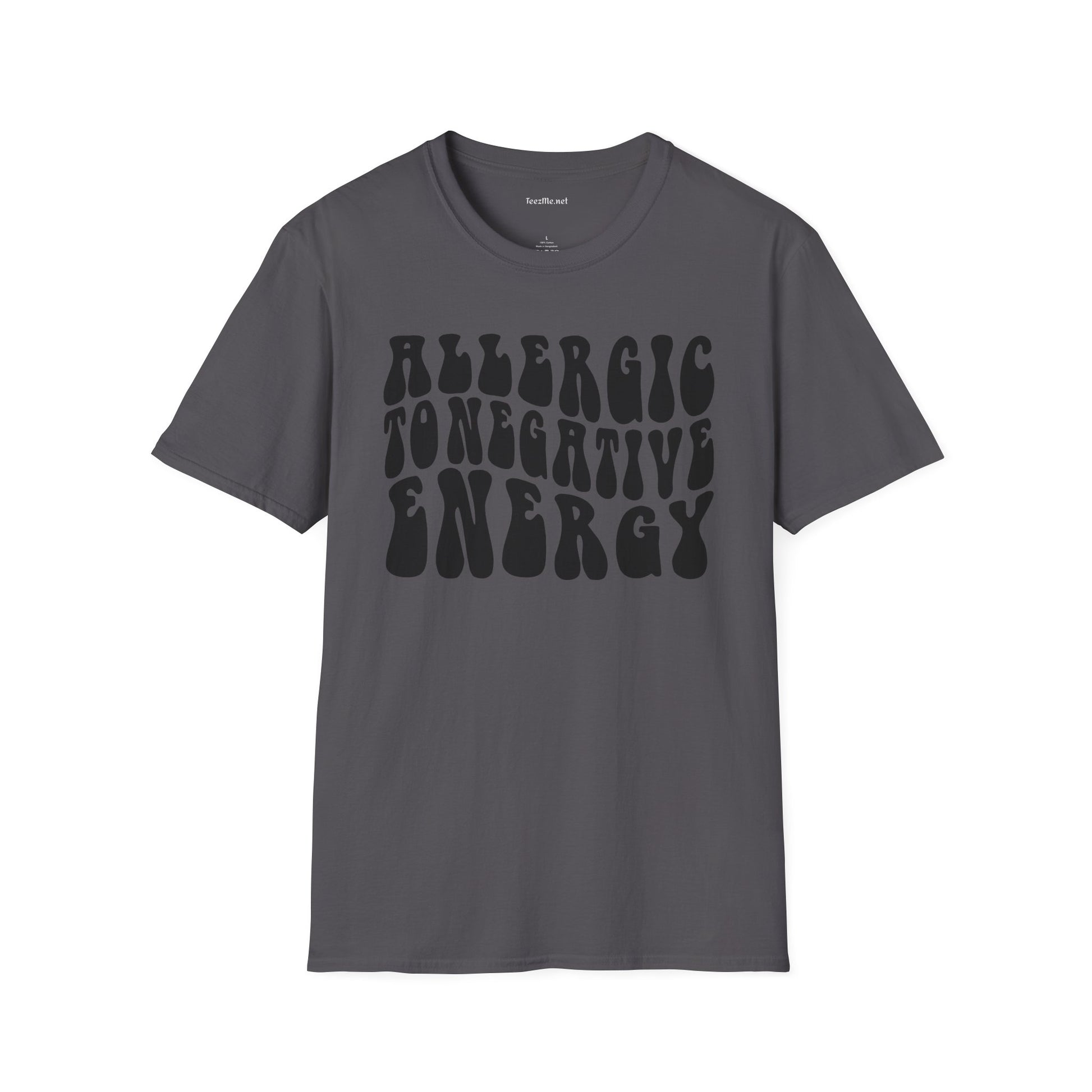 Allergic to Negative Energy Unisex Softstyle T-Shirt 100% Cotton Graphic