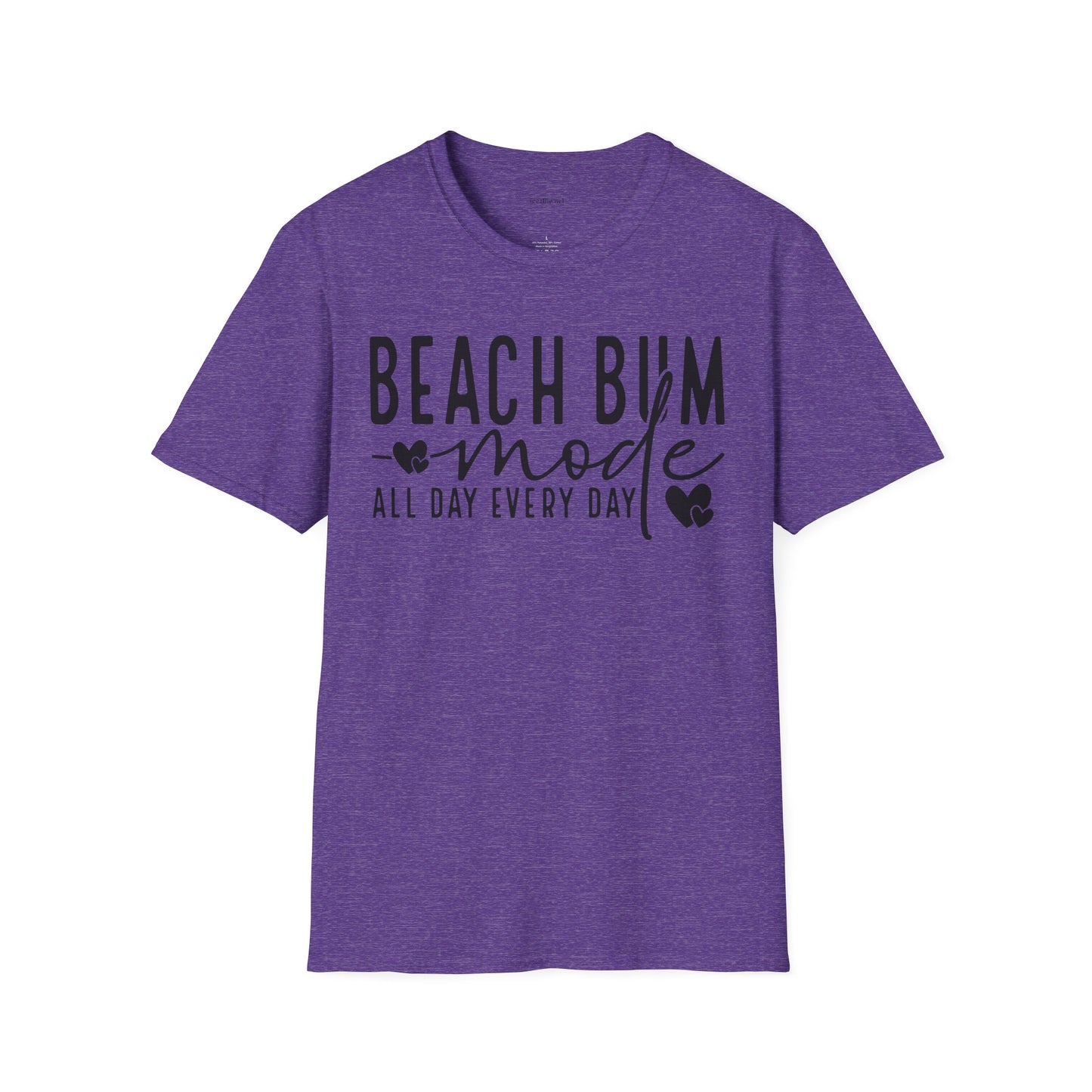 Beach Bum - Unisex Softstyle T-Shirt 100% Cotton Graphic