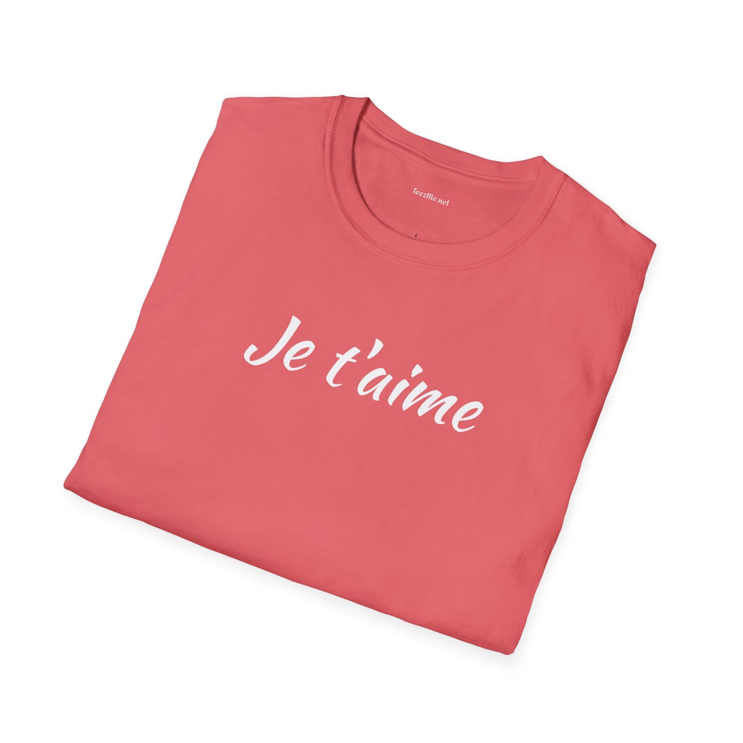 Je t'aime - Unisex Softstyle T-Shirt 100% Cotton Graphic