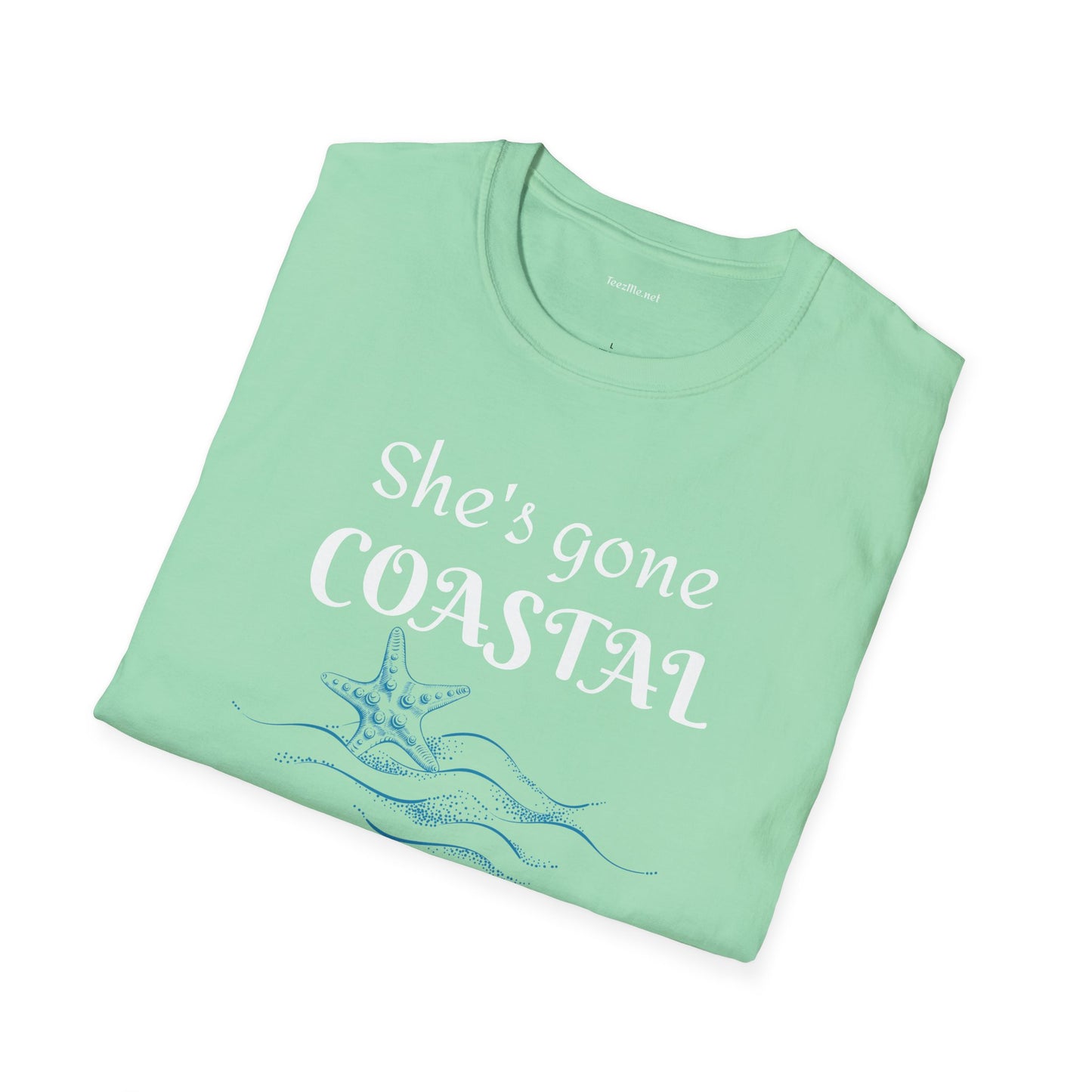 She's gone COASTAL - Unisex Softstyle T-Shirt 100% Cotton Graphic